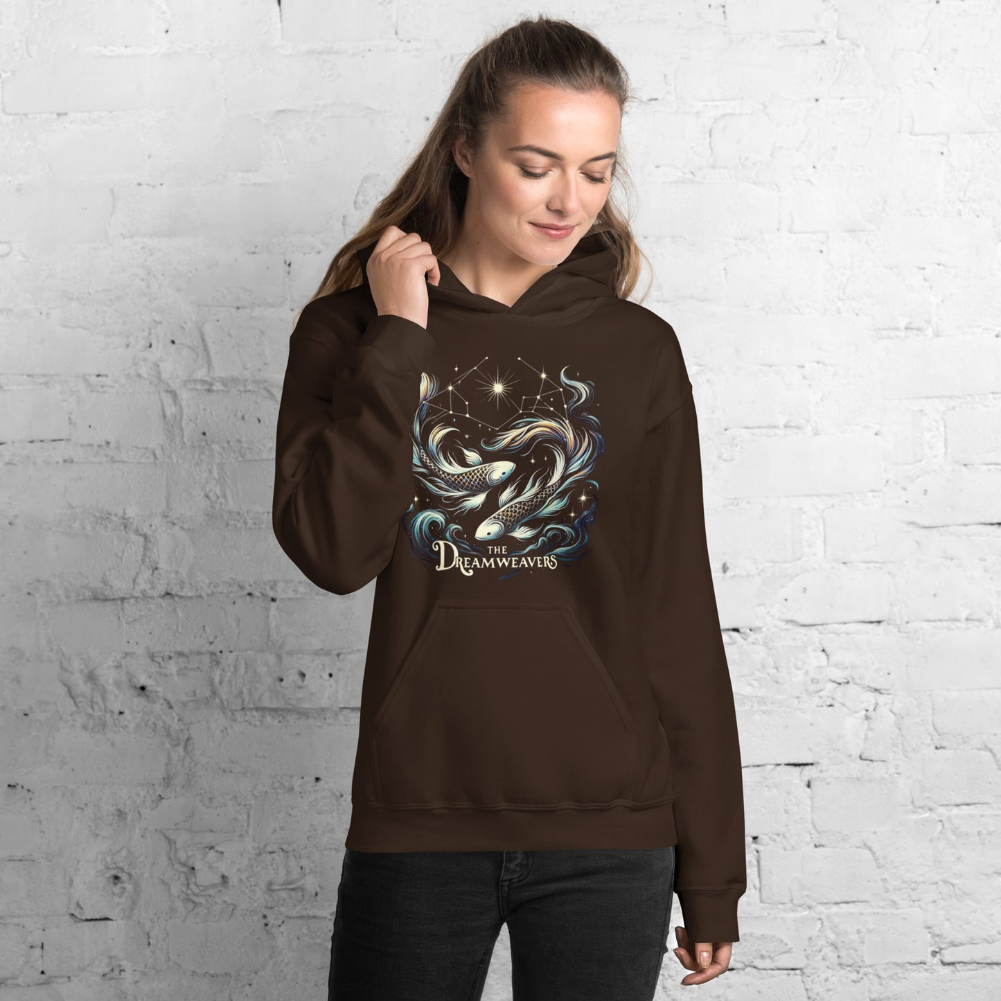 Unisex Mystical Pisces Hoodie - The Dreamweavers' Embrace