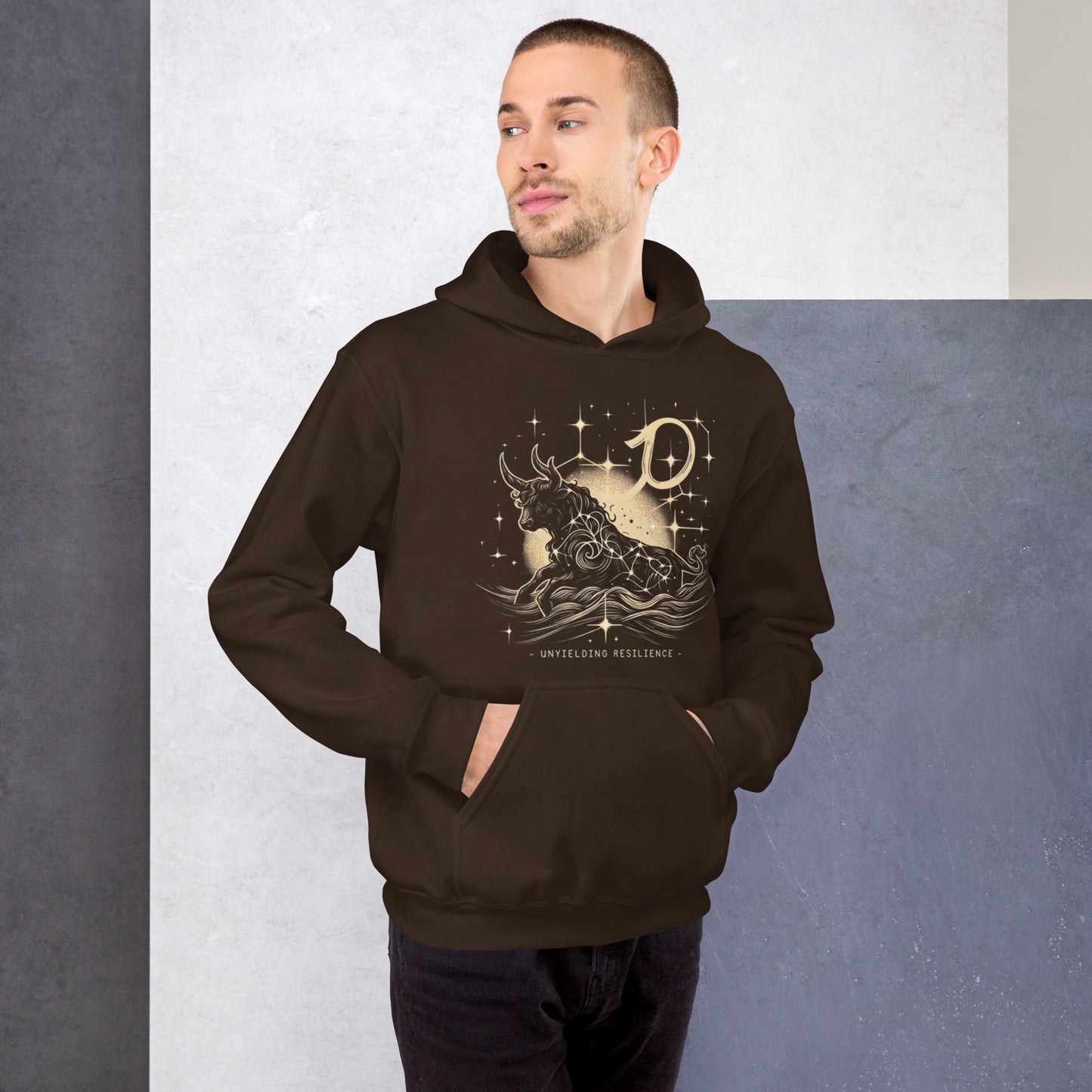 Unisex Stellar Taurus Hoodie - Embrace the Moon's Glow