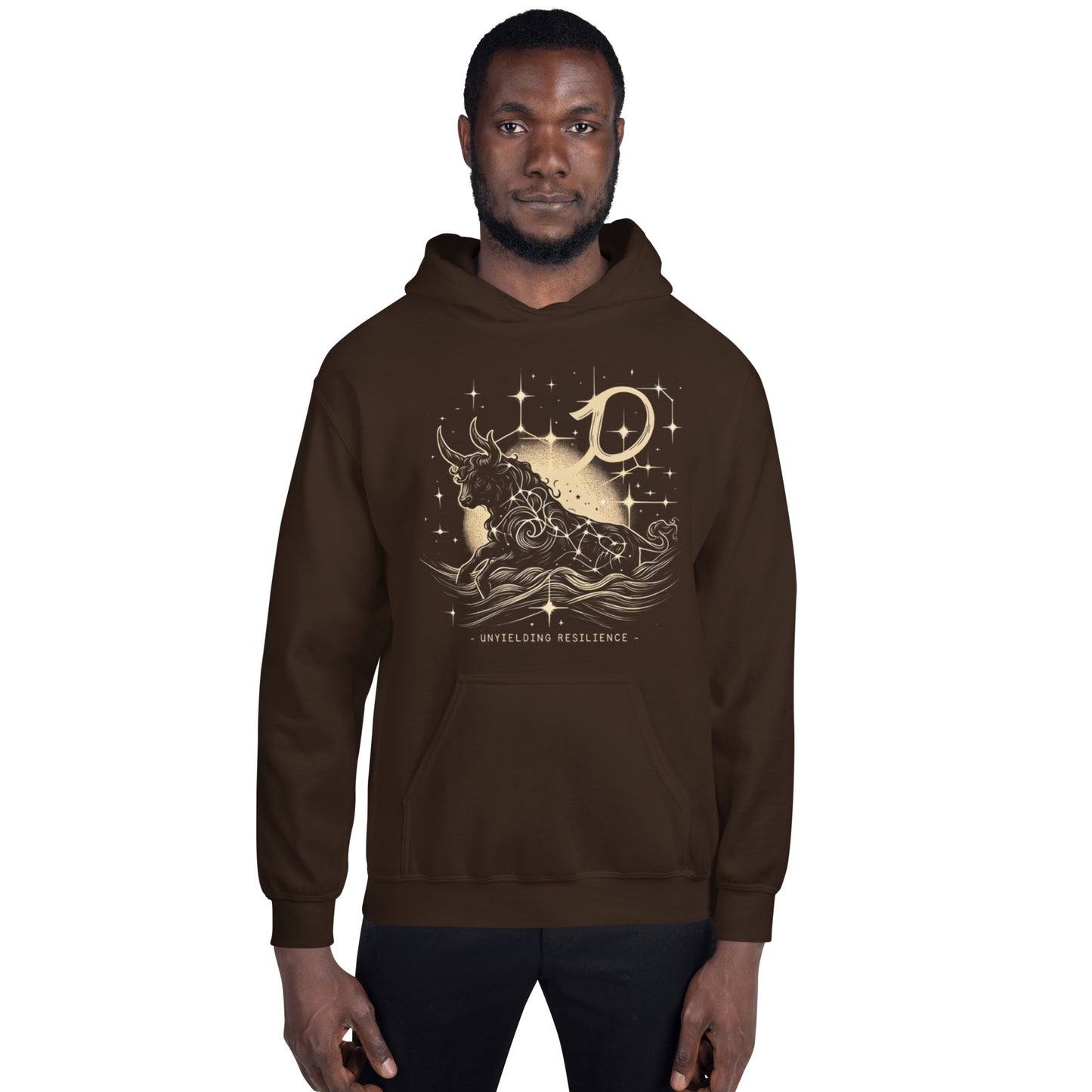 Unisex Stellar Taurus Hoodie - Embrace the Moon's Glow