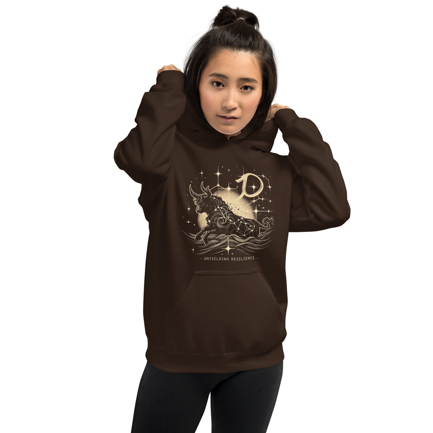 Unisex Stellar Taurus Hoodie - Embrace the Moon's Glow