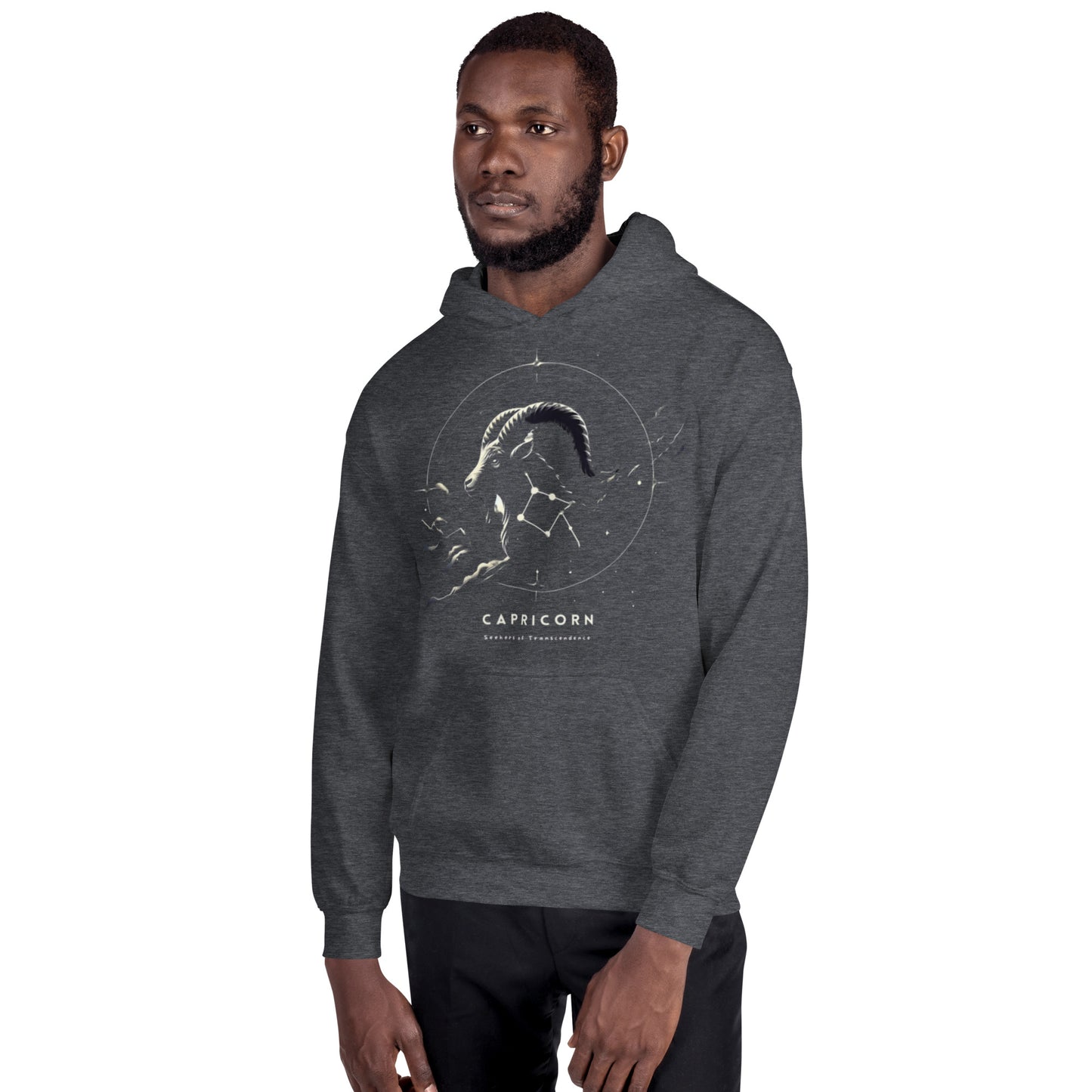 Unisex Starry Capricorn Sweater - Seeker's Silhouette