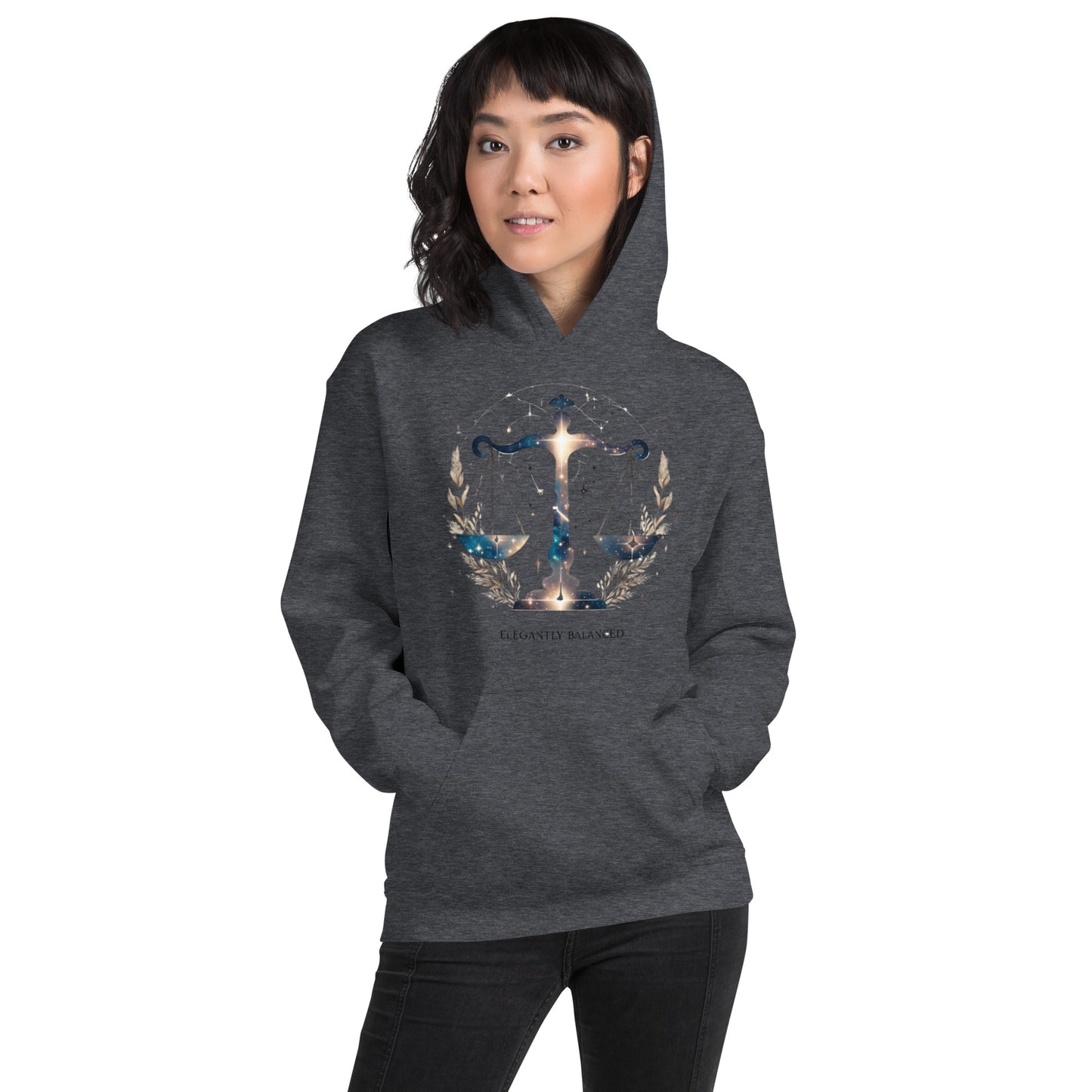 Unisex Libra Hoodie - Balance and Beauty in Harmony