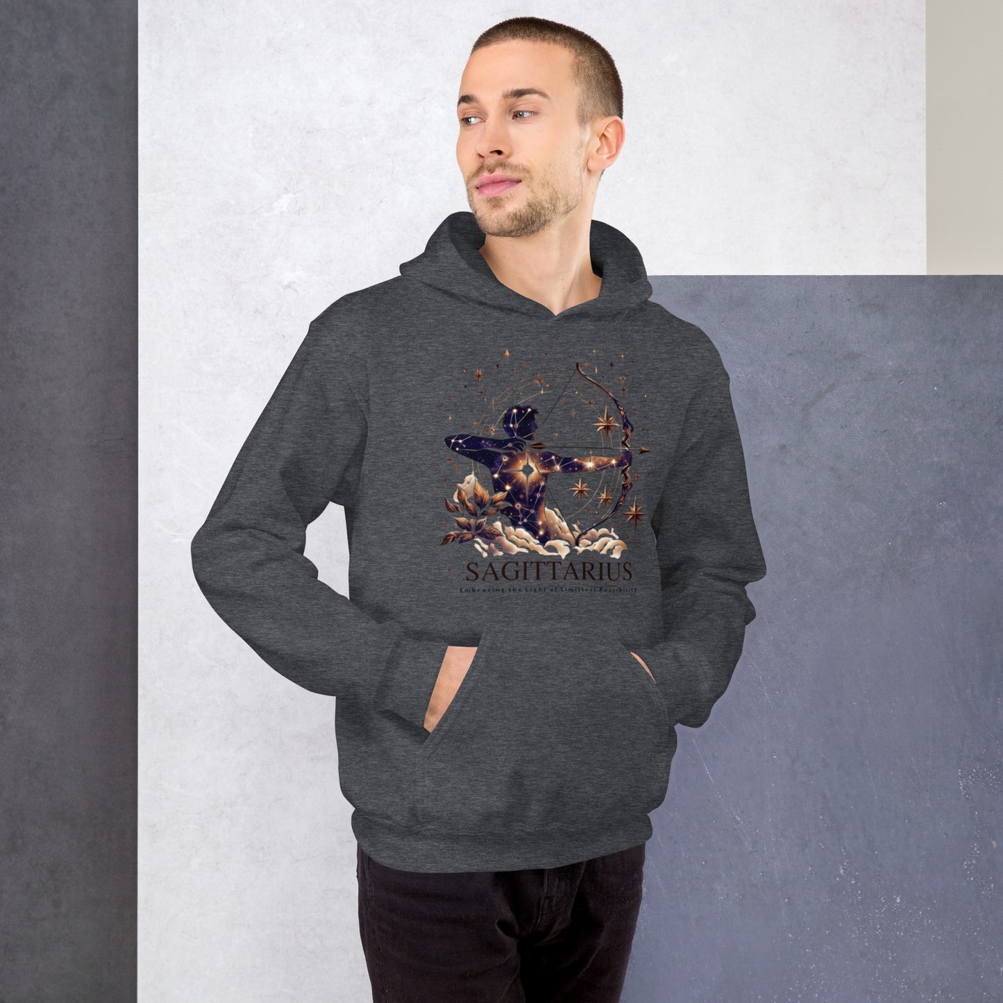 Unisex Starry Sagittarius Hoodie – The Seeker's Constellation Comfort