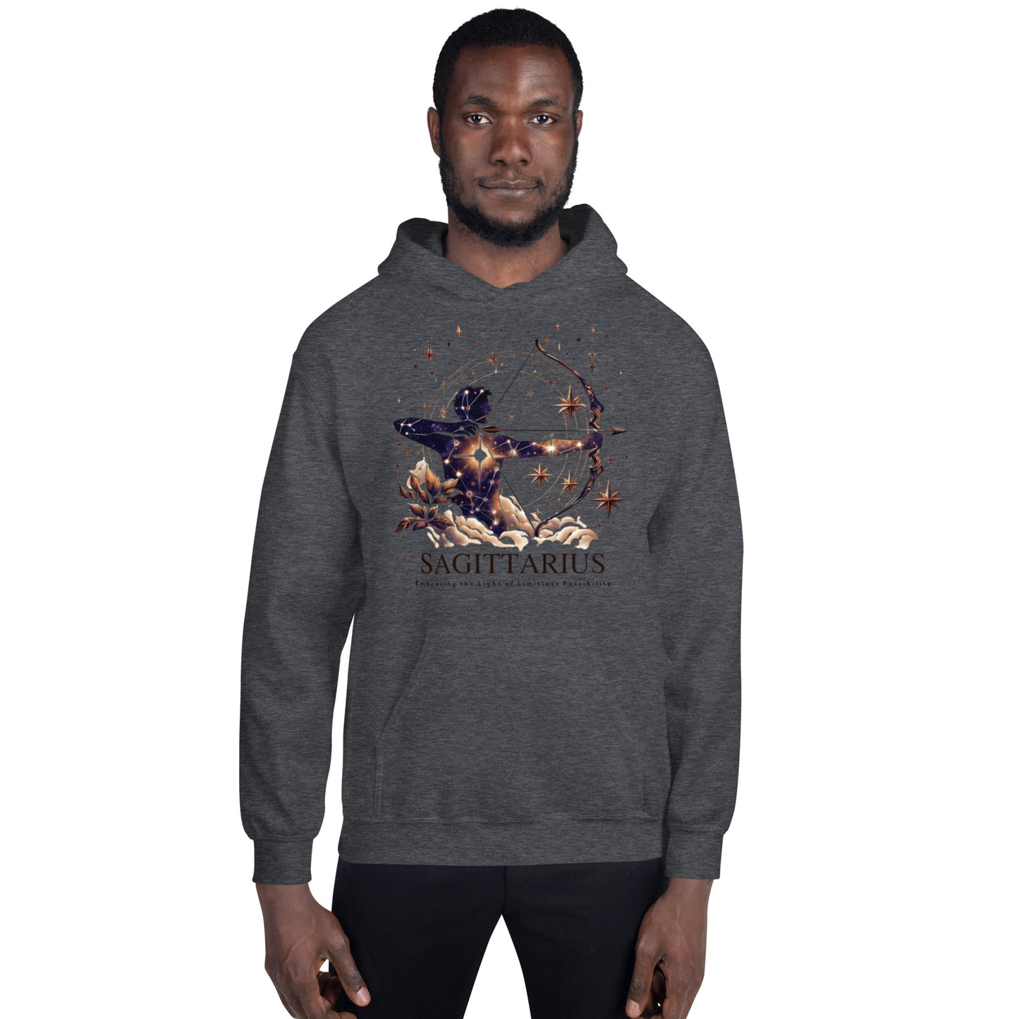 Unisex Starry Sagittarius Hoodie – The Seeker's Constellation Comfort