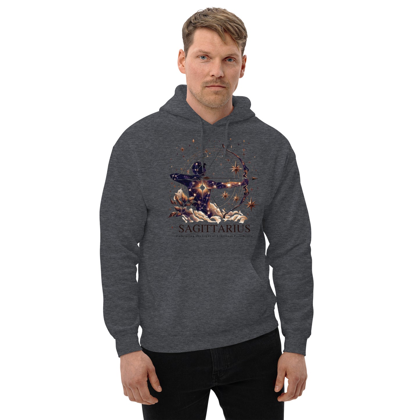 Unisex Starry Sagittarius Hoodie – The Seeker's Constellation Comfort