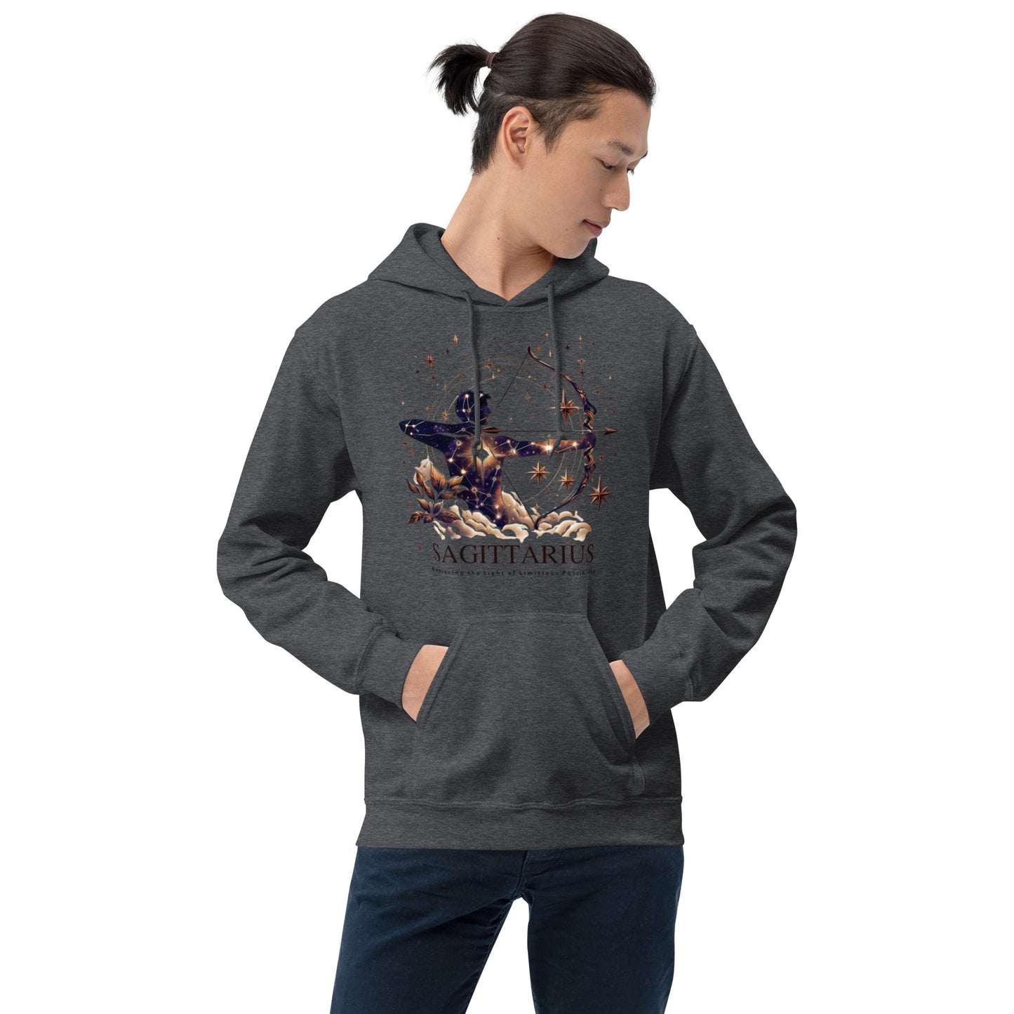 Unisex Starry Sagittarius Hoodie – The Seeker's Constellation Comfort