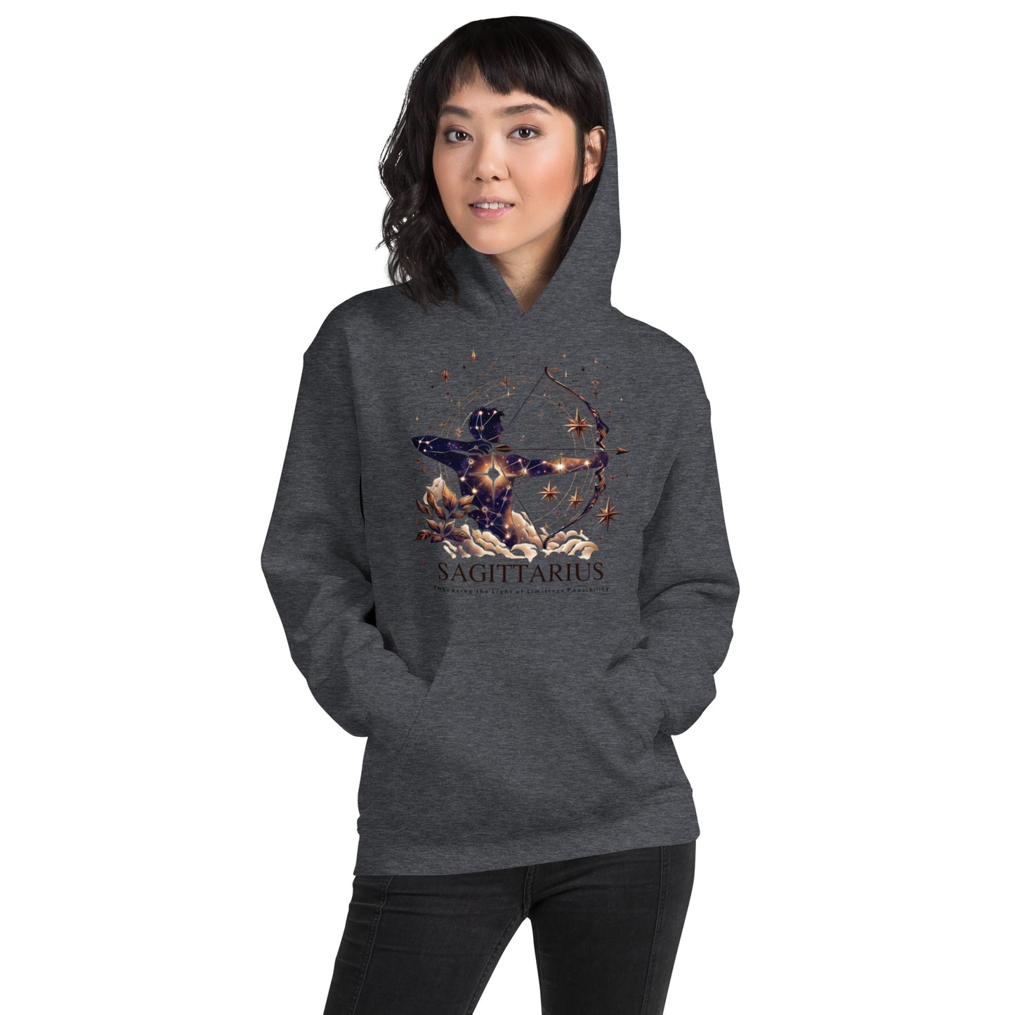 Unisex Starry Sagittarius Hoodie – The Seeker's Constellation Comfort