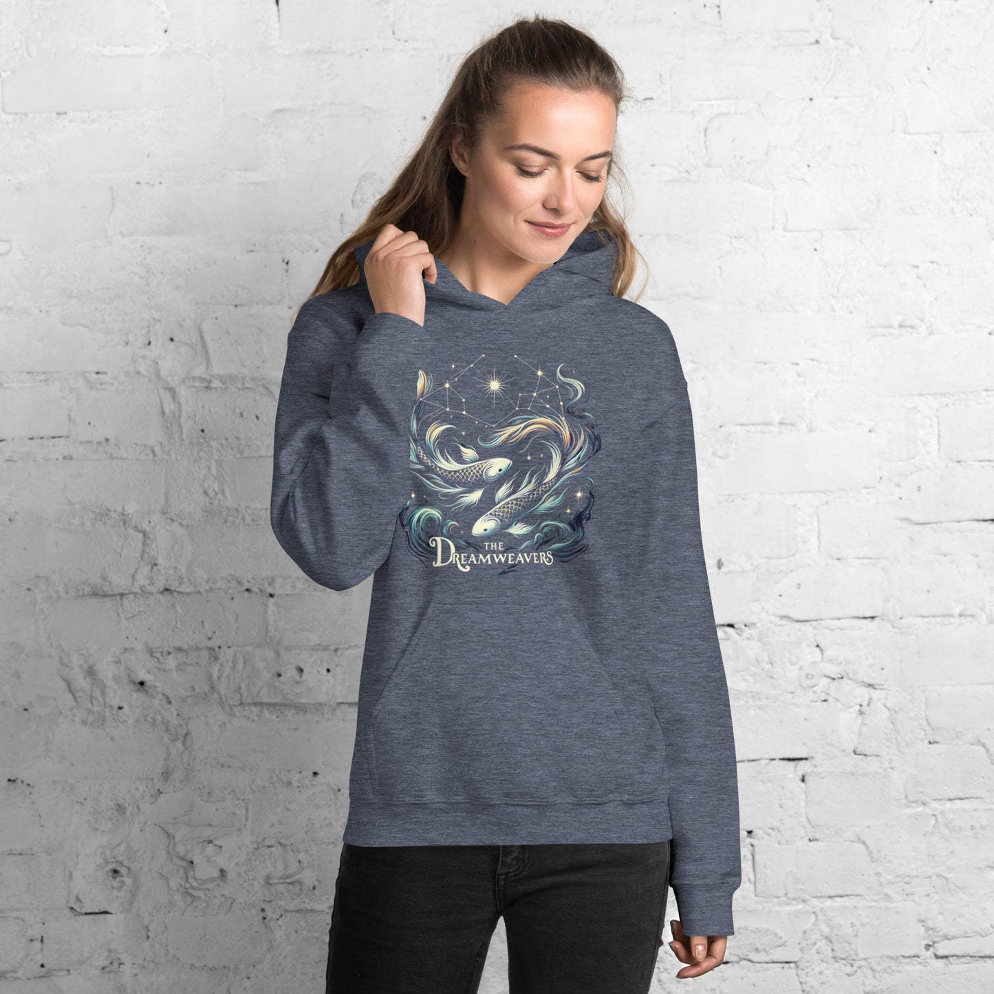 Unisex Mystical Pisces Hoodie - The Dreamweavers' Embrace