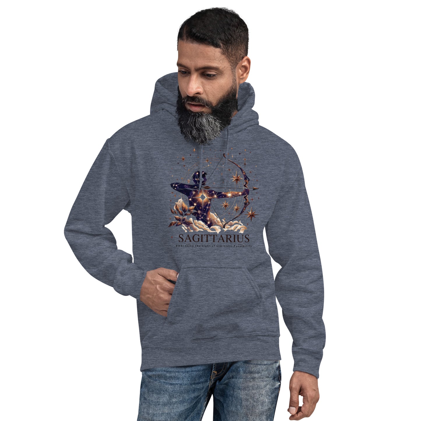 Unisex Starry Sagittarius Hoodie – The Seeker's Constellation Comfort