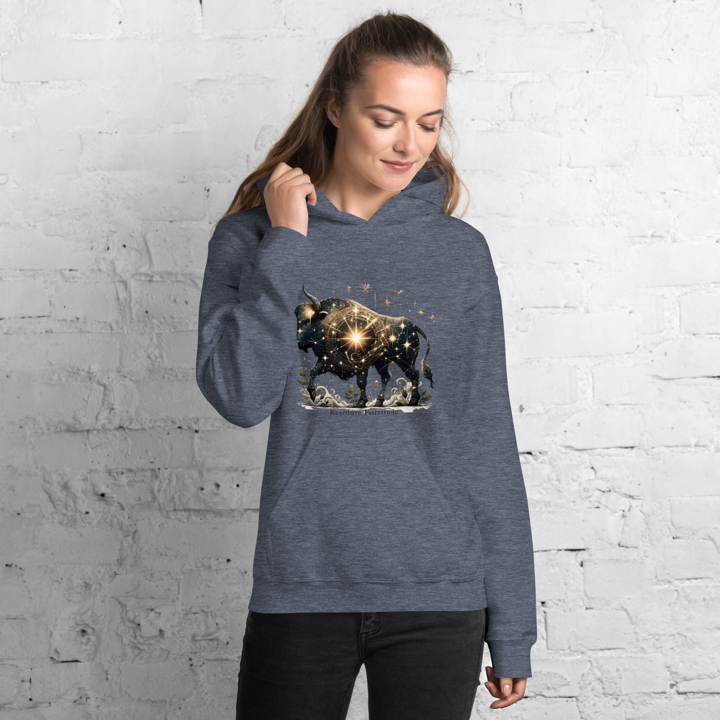 Unisex Celestial Taurus Hoodie - Cosmic Strength