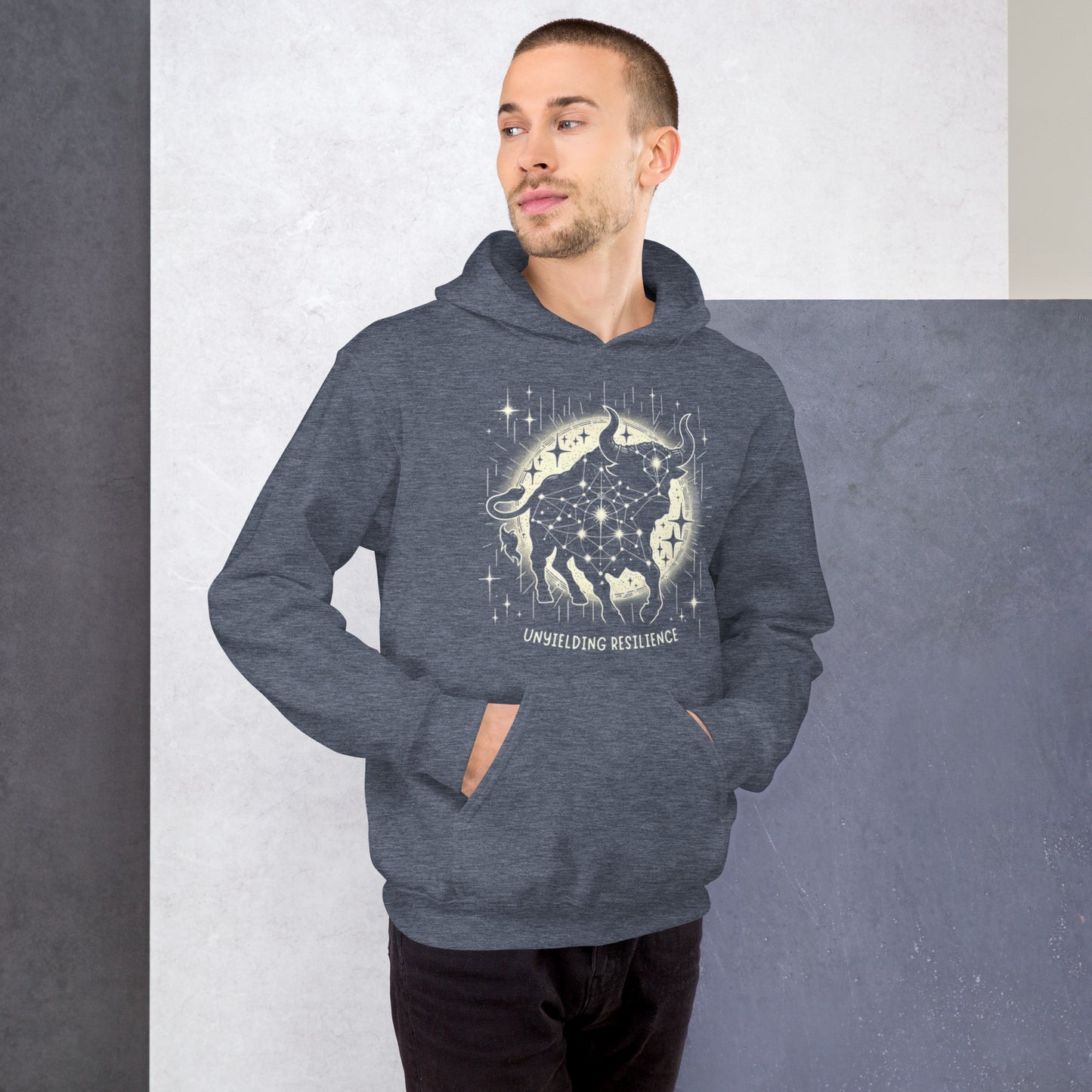 Unisex Constellation Taurus Hoodie - Unyielding Resilience