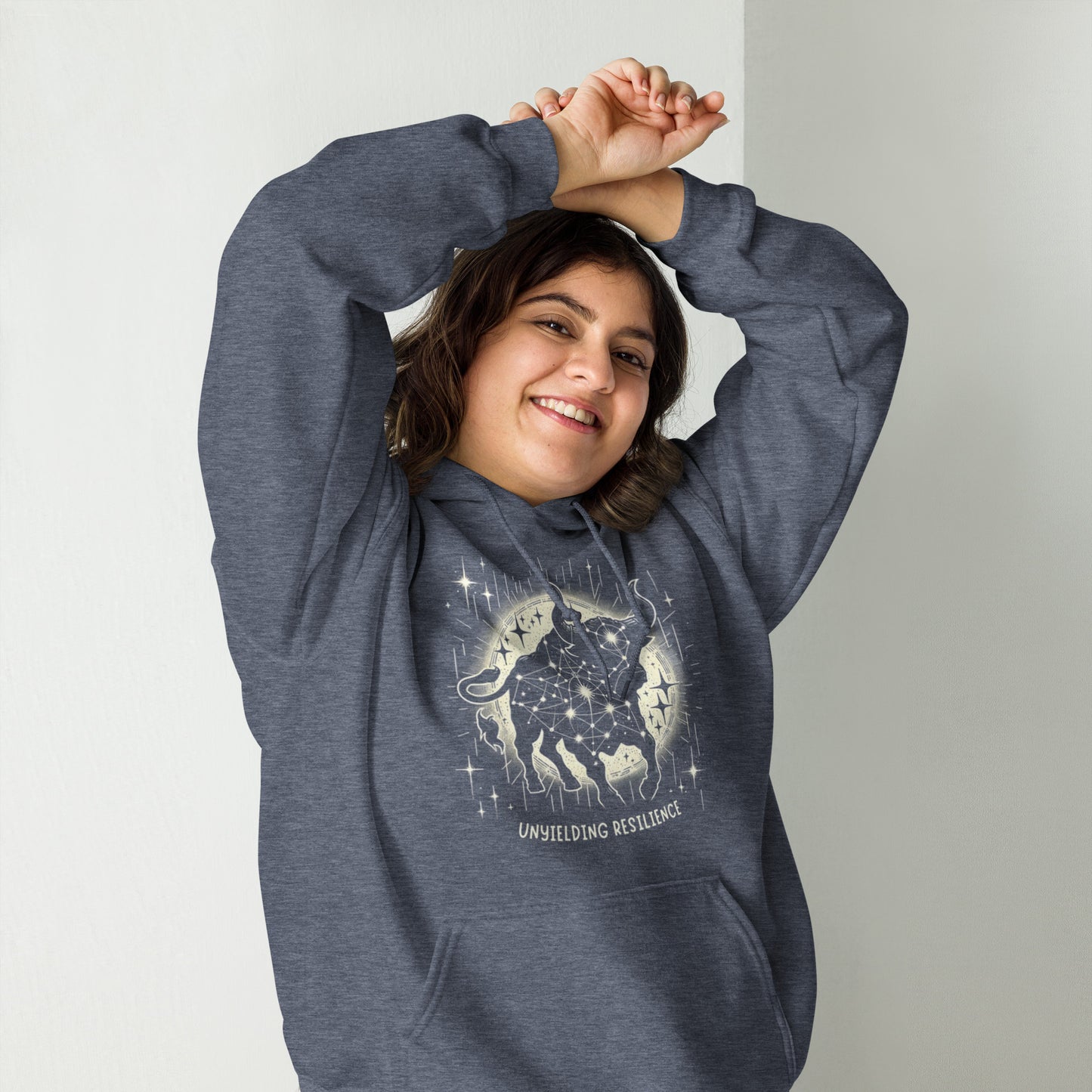 Unisex Constellation Taurus Hoodie - Unyielding Resilience