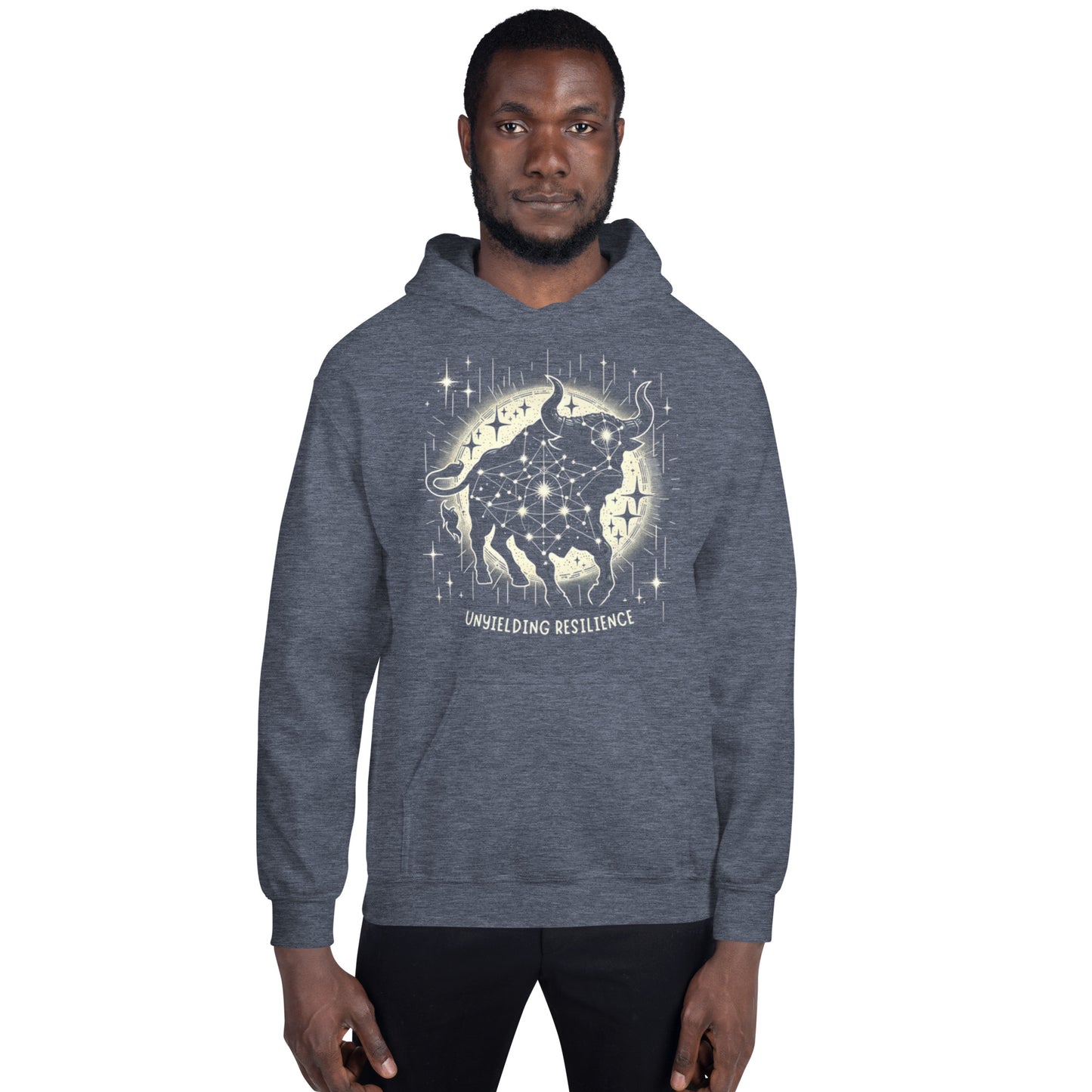 Unisex Constellation Taurus Hoodie - Unyielding Resilience