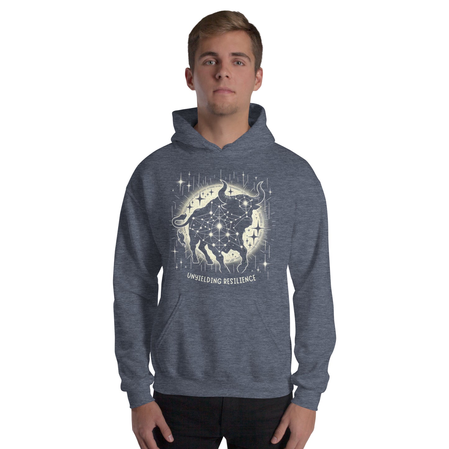 Unisex Constellation Taurus Hoodie - Unyielding Resilience