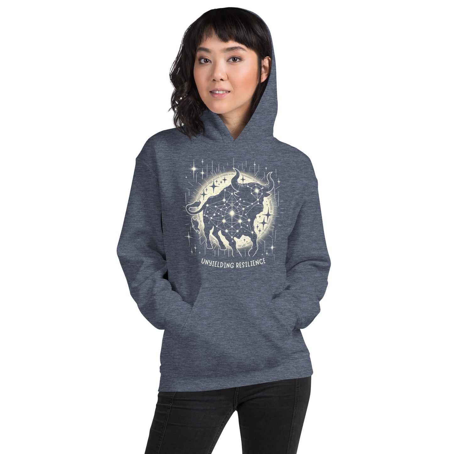 Unisex Constellation Taurus Hoodie - Unyielding Resilience