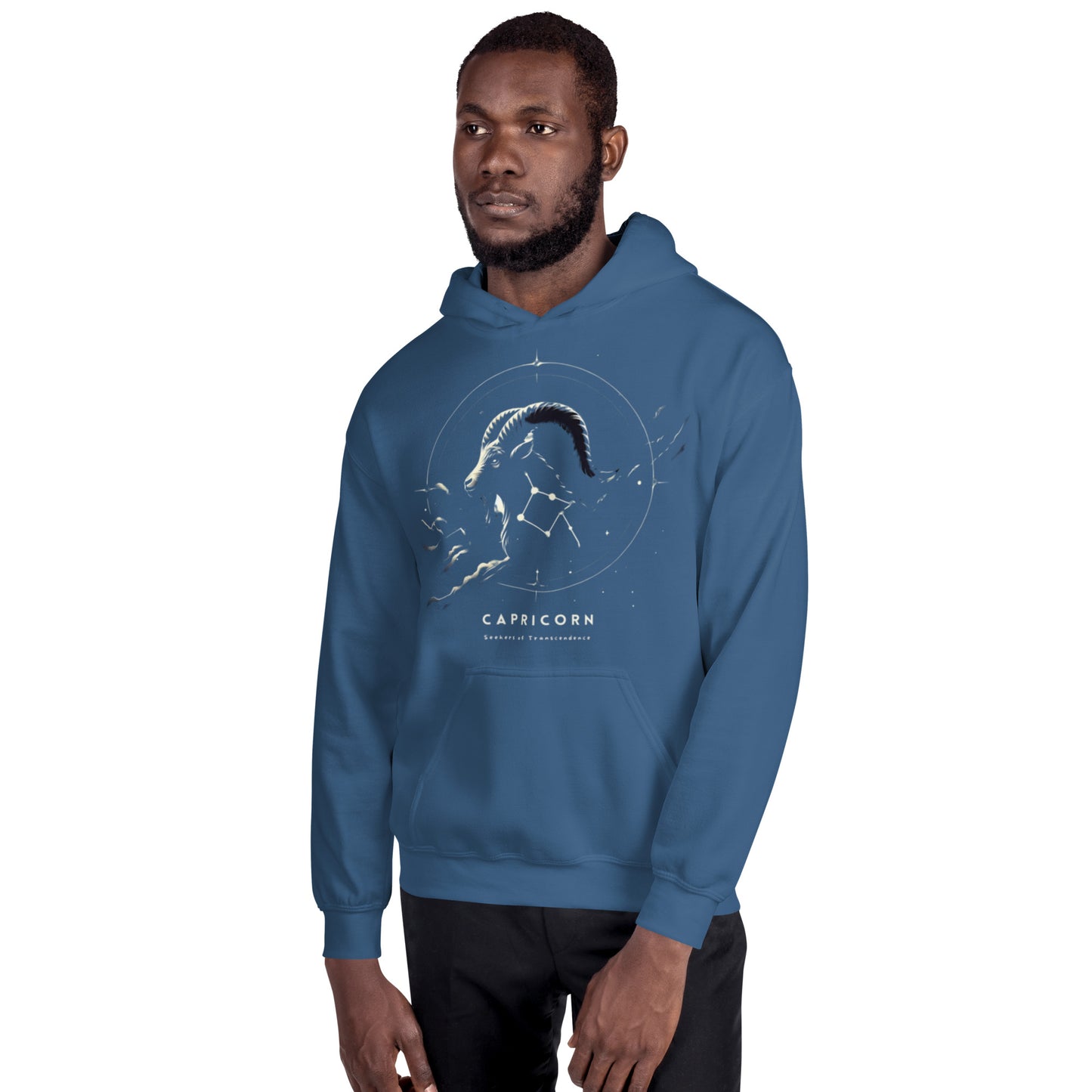 Unisex Starry Capricorn Sweater - Seeker's Silhouette