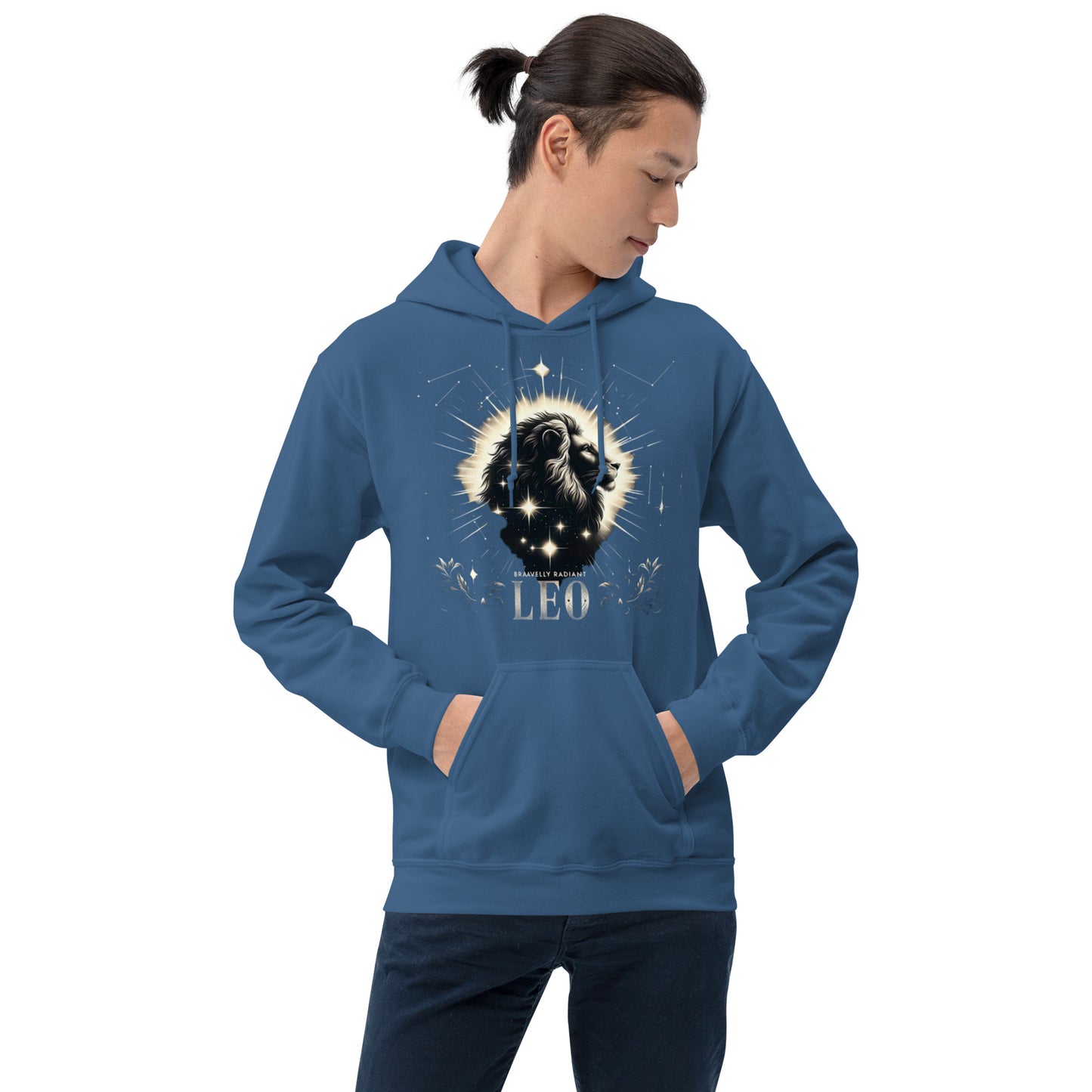 Unisex Daringly Majestic Leo Hoodie - The Astrological Beacon of Strength