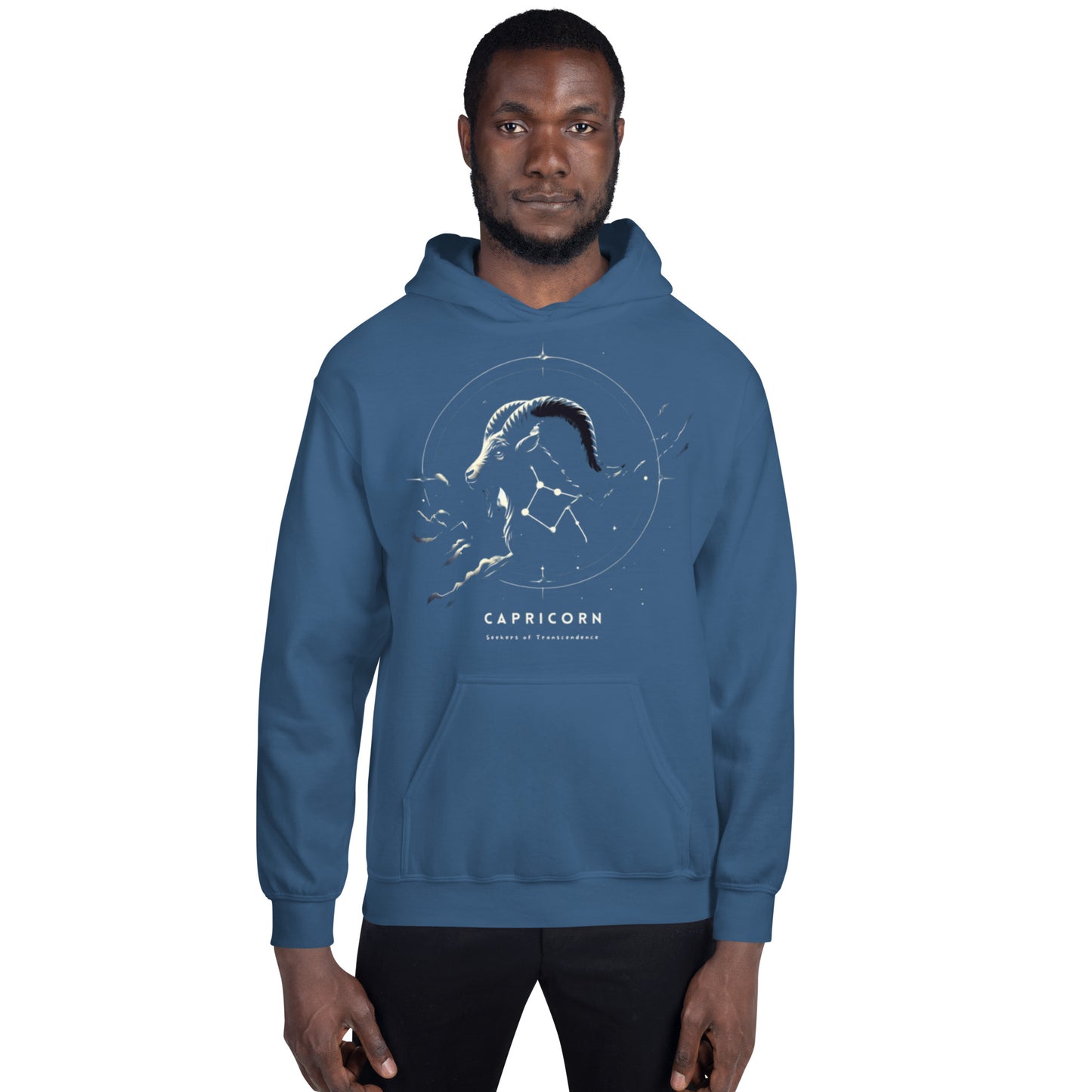 Unisex Starry Capricorn Sweater - Seeker's Silhouette