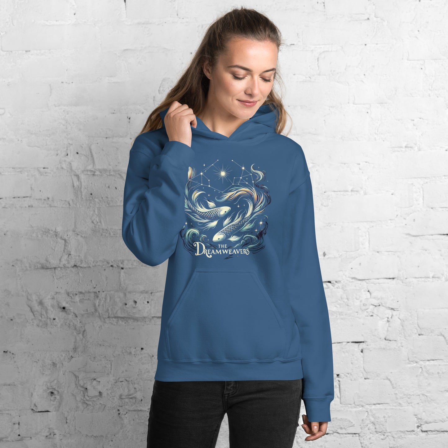 Unisex Mystical Pisces Hoodie - The Dreamweavers' Embrace