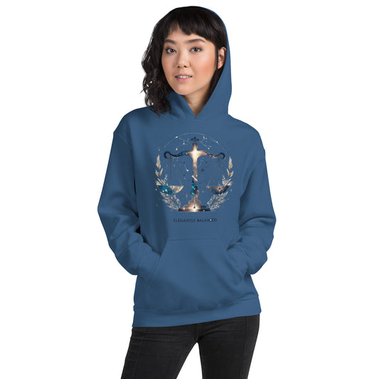 Unisex Libra Hoodie - Balance and Beauty in Harmony