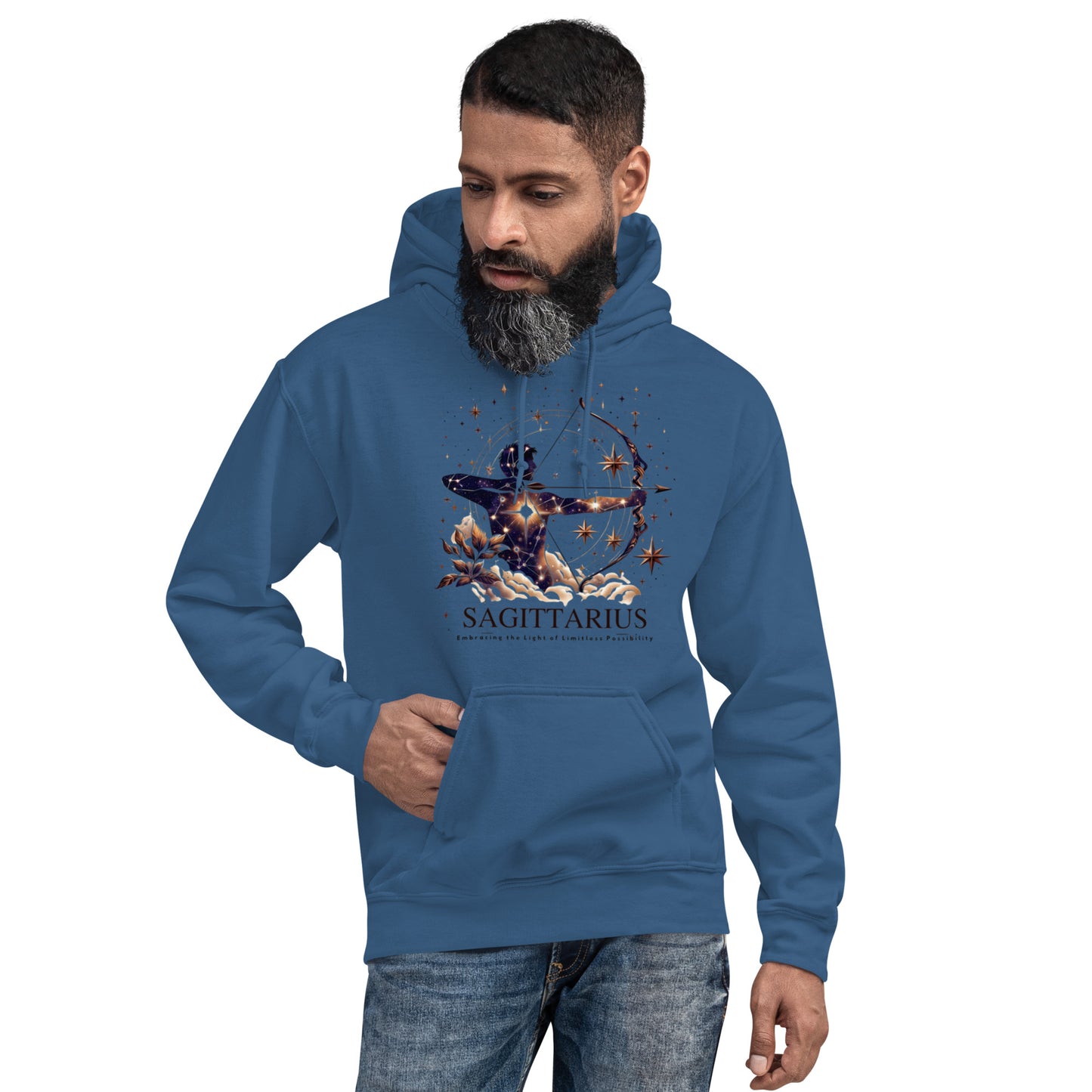 Unisex Starry Sagittarius Hoodie – The Seeker's Constellation Comfort