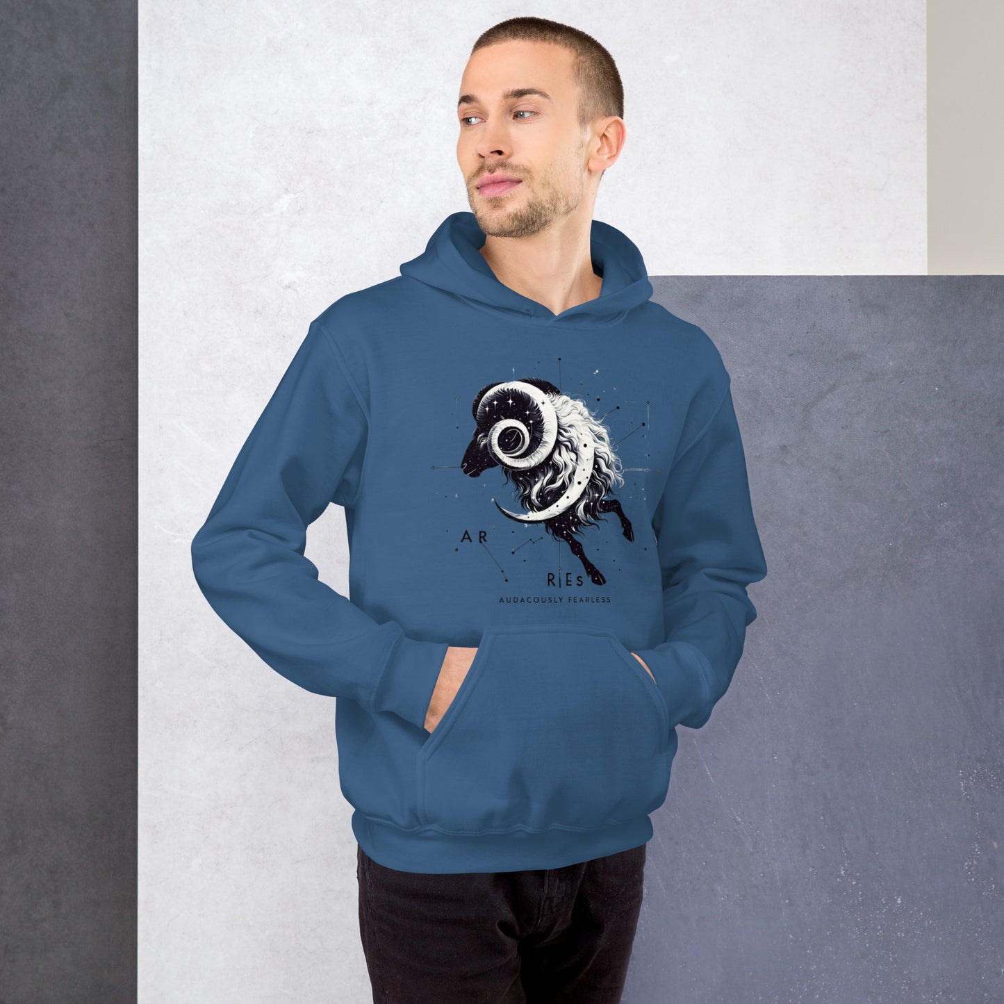 Unisex Aries Unveiled Hoodie - Celestial Fleece for the Bold