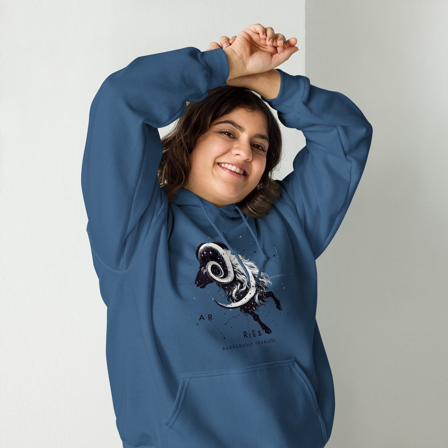 Unisex Aries Unveiled Hoodie - Celestial Fleece for the Bold