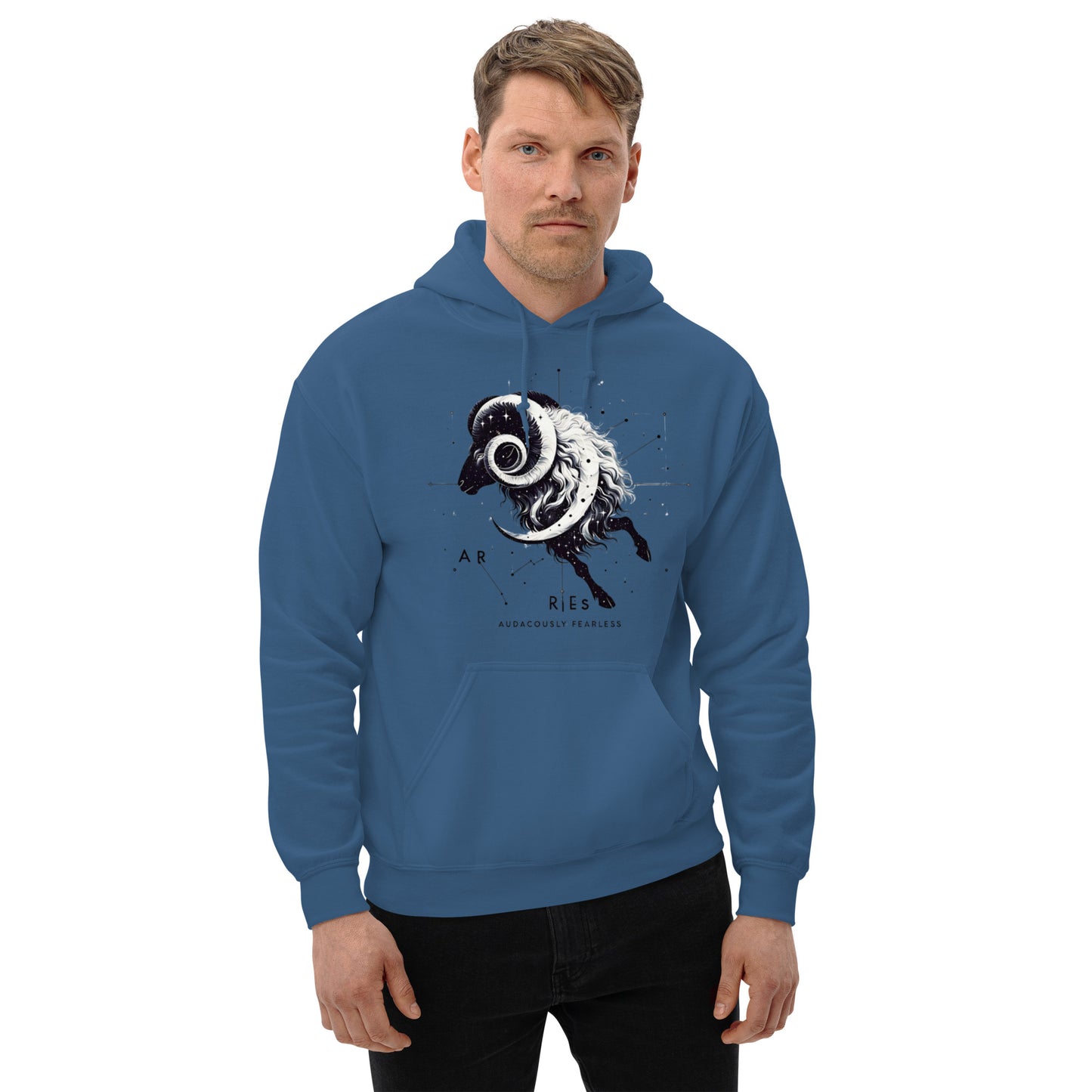 Unisex Aries Unveiled Hoodie - Celestial Fleece for the Bold