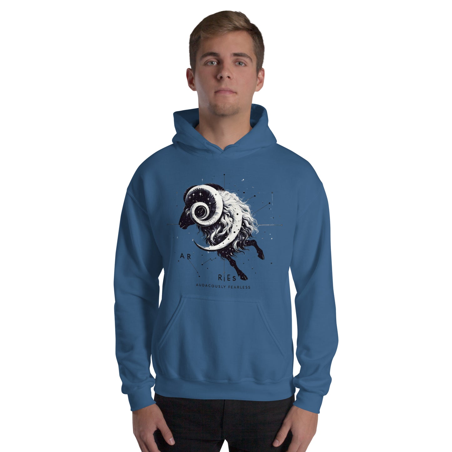 Unisex Aries Unveiled Hoodie - Celestial Fleece for the Bold