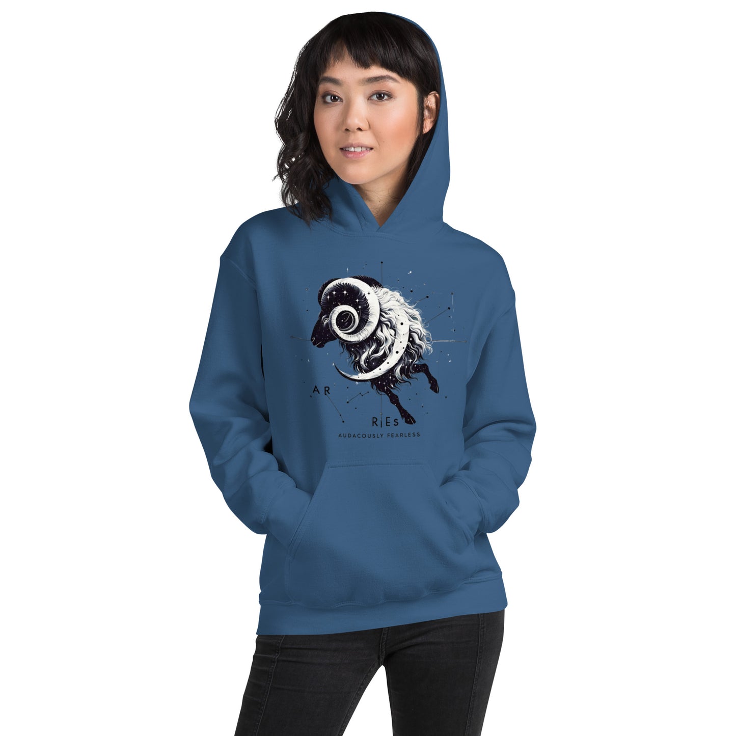 Unisex Aries Unveiled Hoodie - Celestial Fleece for the Bold