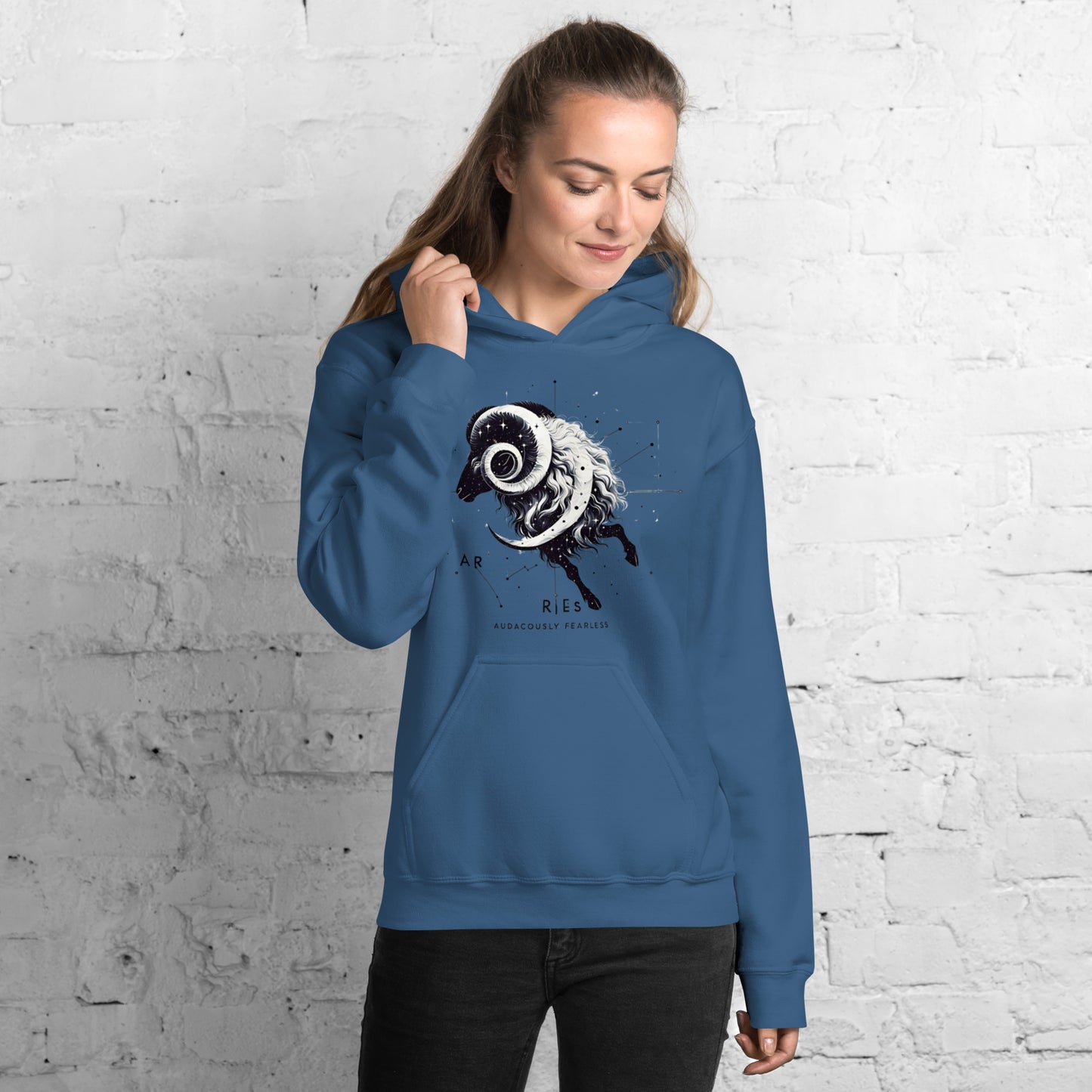 Unisex Aries Unveiled Hoodie - Celestial Fleece for the Bold