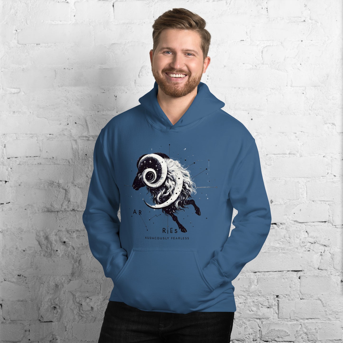 Unisex Aries Unveiled Hoodie - Celestial Fleece for the Bold