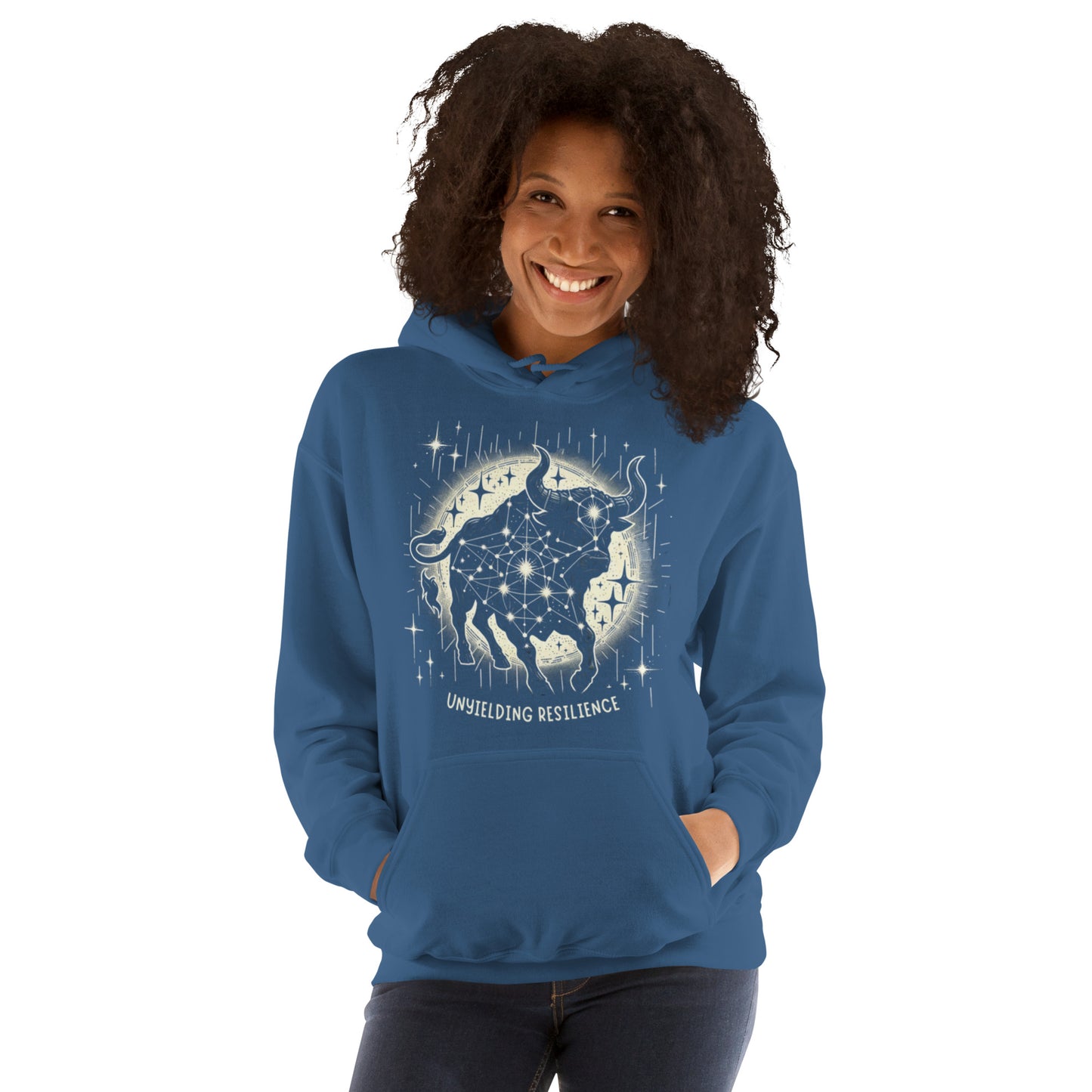 Unisex Constellation Taurus Hoodie - Unyielding Resilience