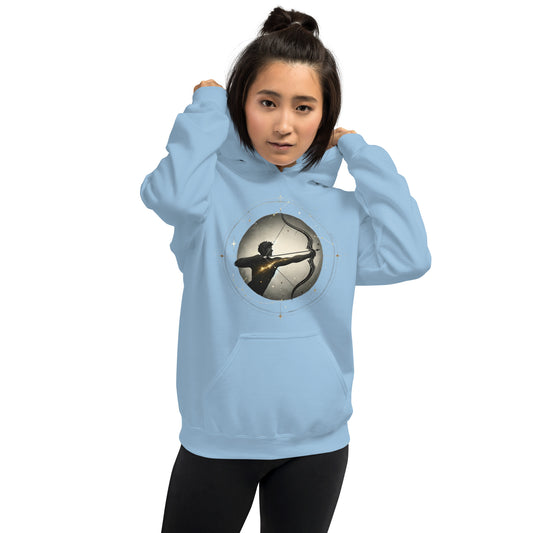 Unisex Stellar Archer Sagittarius Hoodie - Celestial Aim Embodied