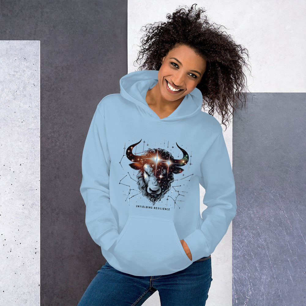 Unisex Taurus Tenacious Strength Hoodie - Unyielding Comfort for the Determined