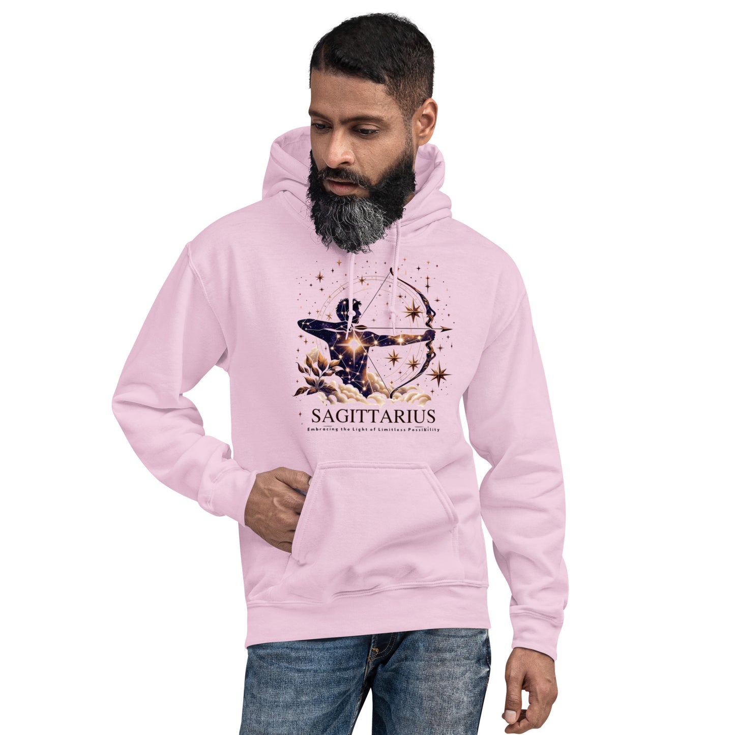 Unisex Starry Sagittarius Hoodie – The Seeker's Constellation Comfort