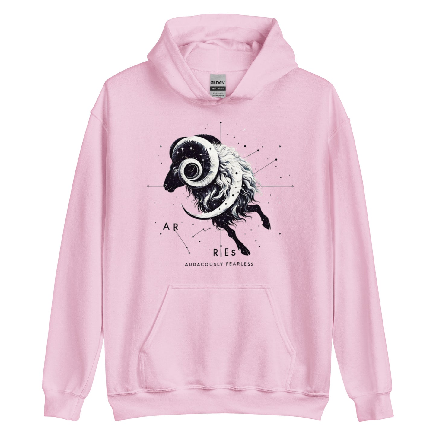 Unisex Aries Unveiled Hoodie - Celestial Fleece for the Bold