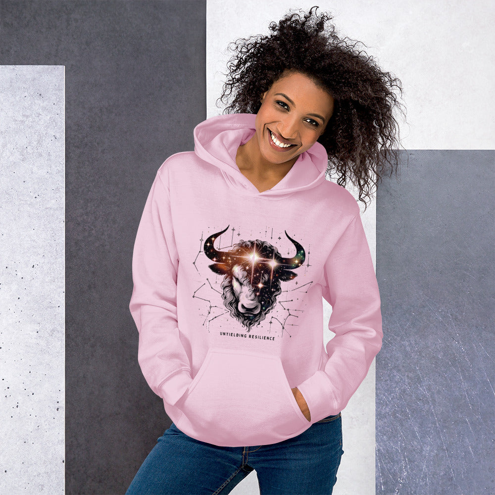 Unisex Taurus Tenacious Strength Hoodie - Unyielding Comfort for the Determined