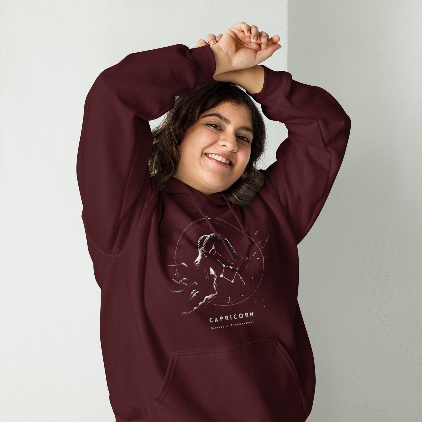 Unisex Starry Capricorn Sweater - Seeker's Silhouette