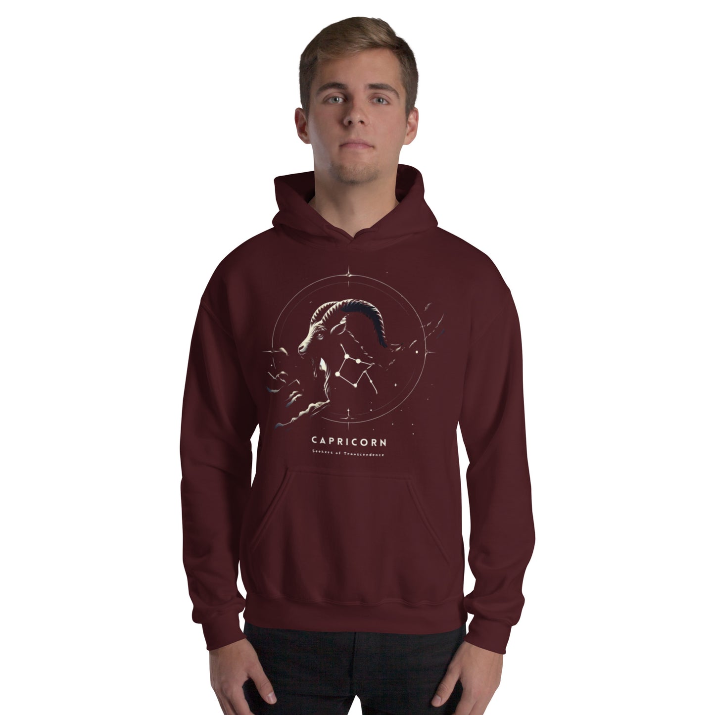 Unisex Starry Capricorn Sweater - Seeker's Silhouette