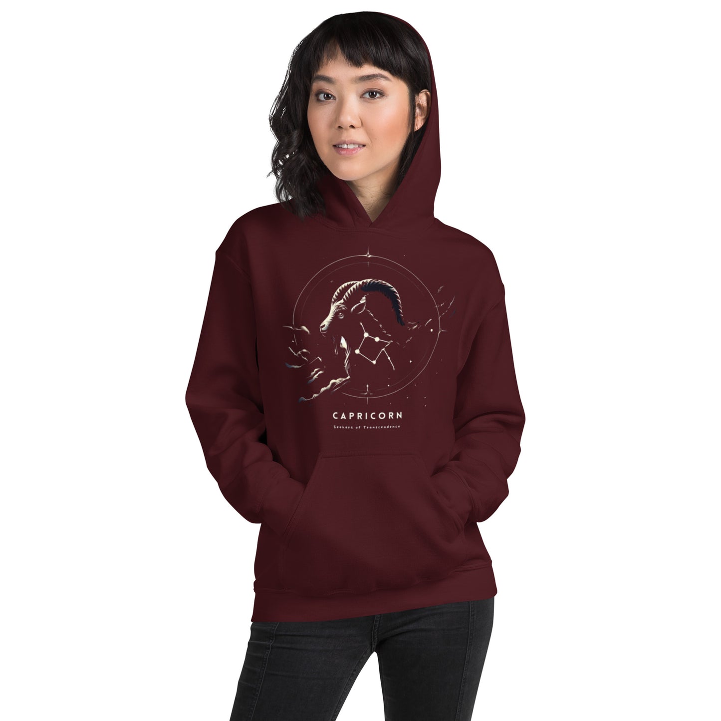 Unisex Starry Capricorn Sweater - Seeker's Silhouette