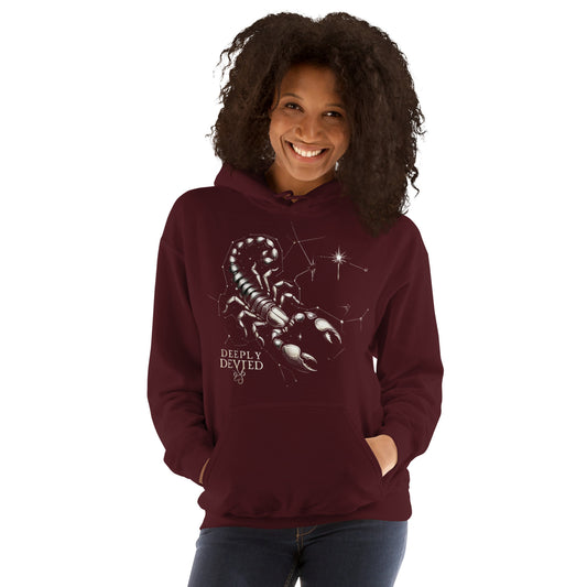 Unisex Scorpio's Embrace Hoodie – Unveil the Passion of the Deep