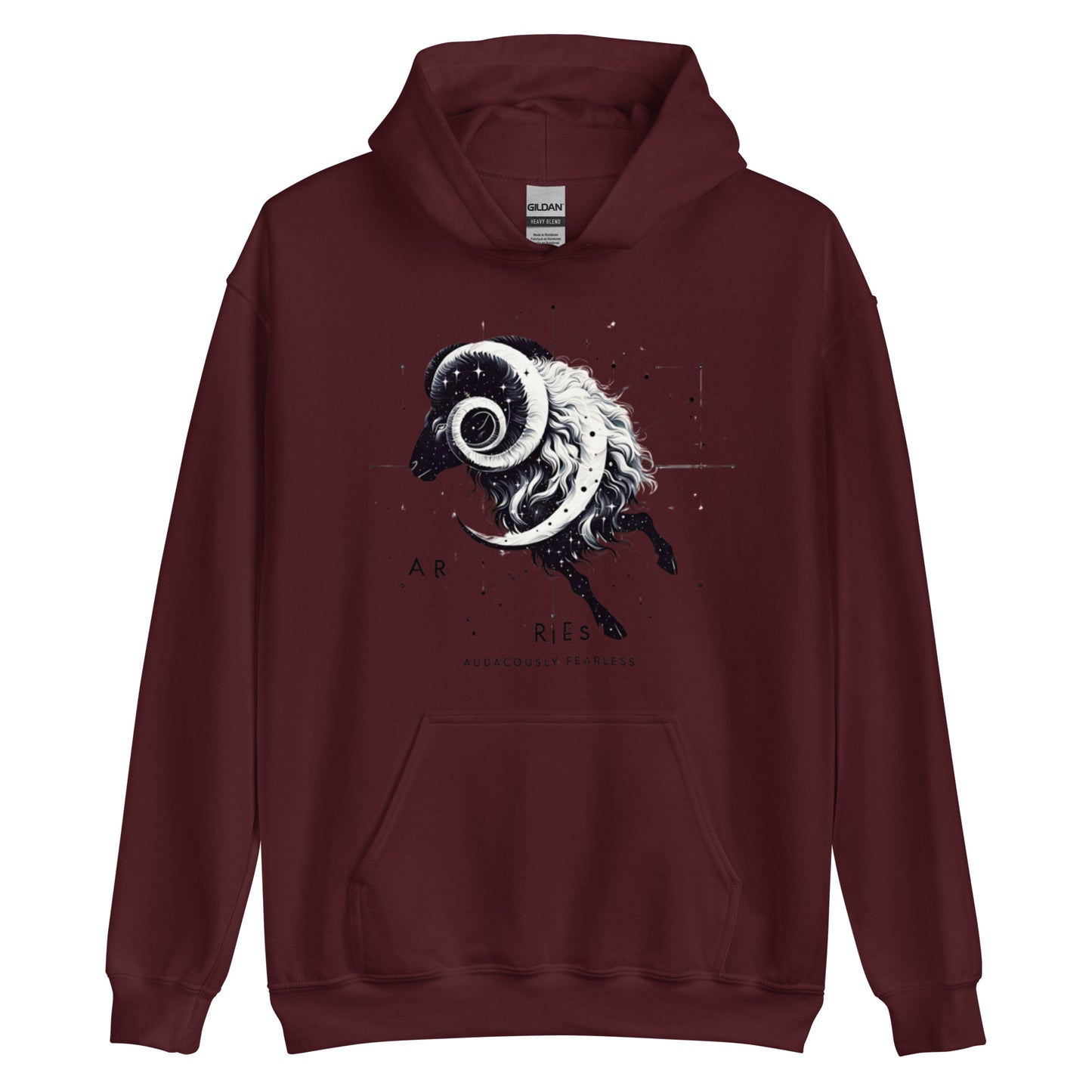 Unisex Aries Unveiled Hoodie - Celestial Fleece for the Bold