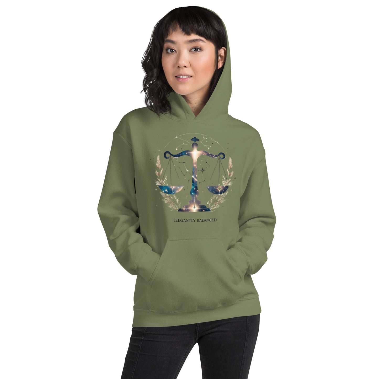 Unisex Libra Hoodie - Balance and Beauty in Harmony