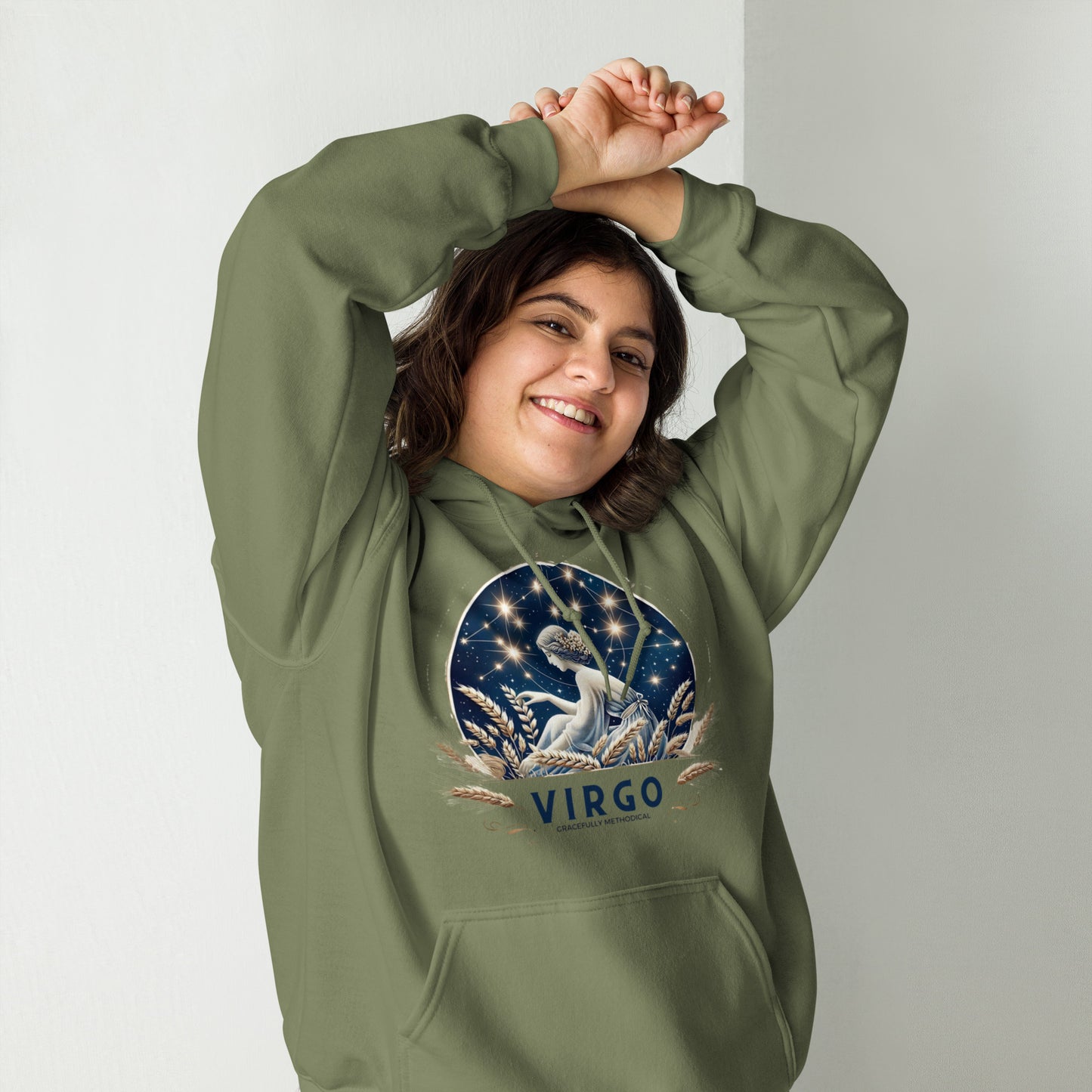 Unisex Virgo Harvest Moon Hoodie – A Tribute to Diligent Souls