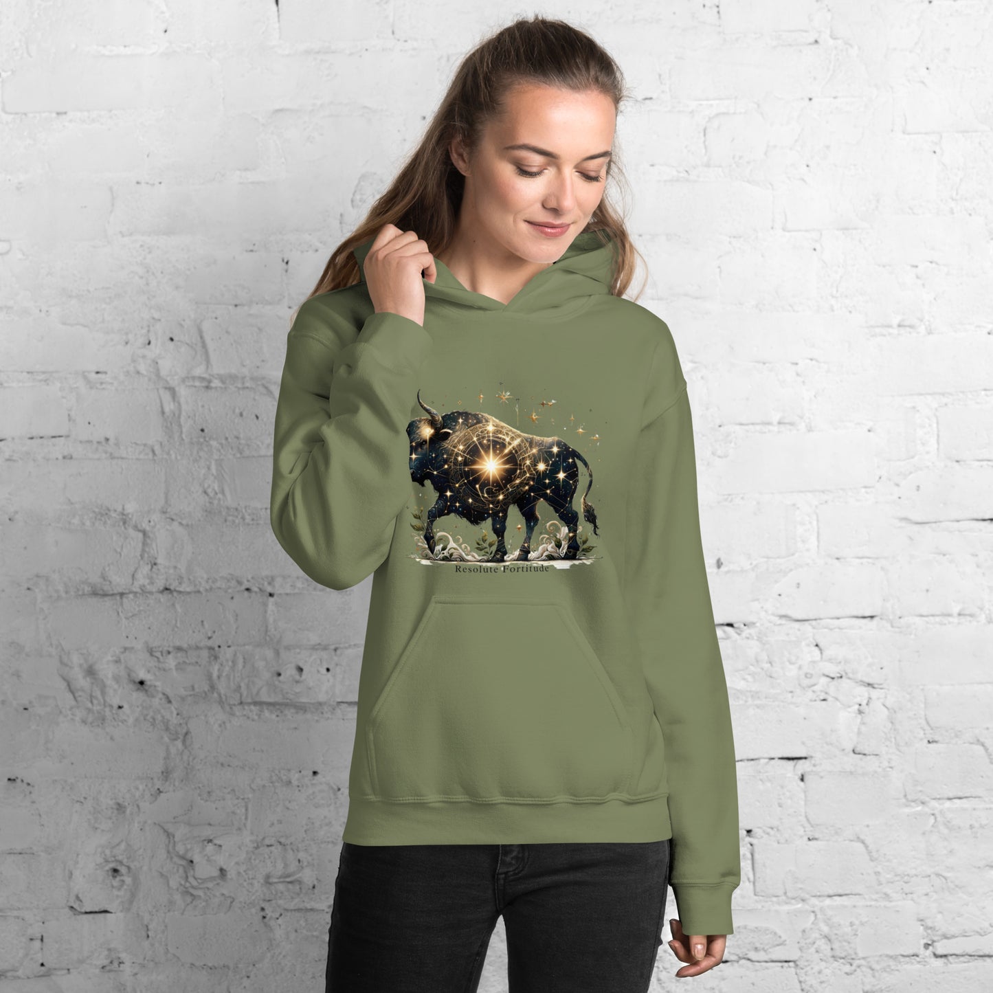 Unisex Celestial Taurus Hoodie - Cosmic Strength