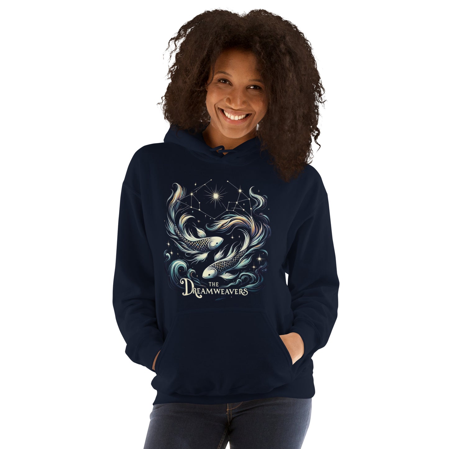 Unisex Mystical Pisces Hoodie - The Dreamweavers' Embrace