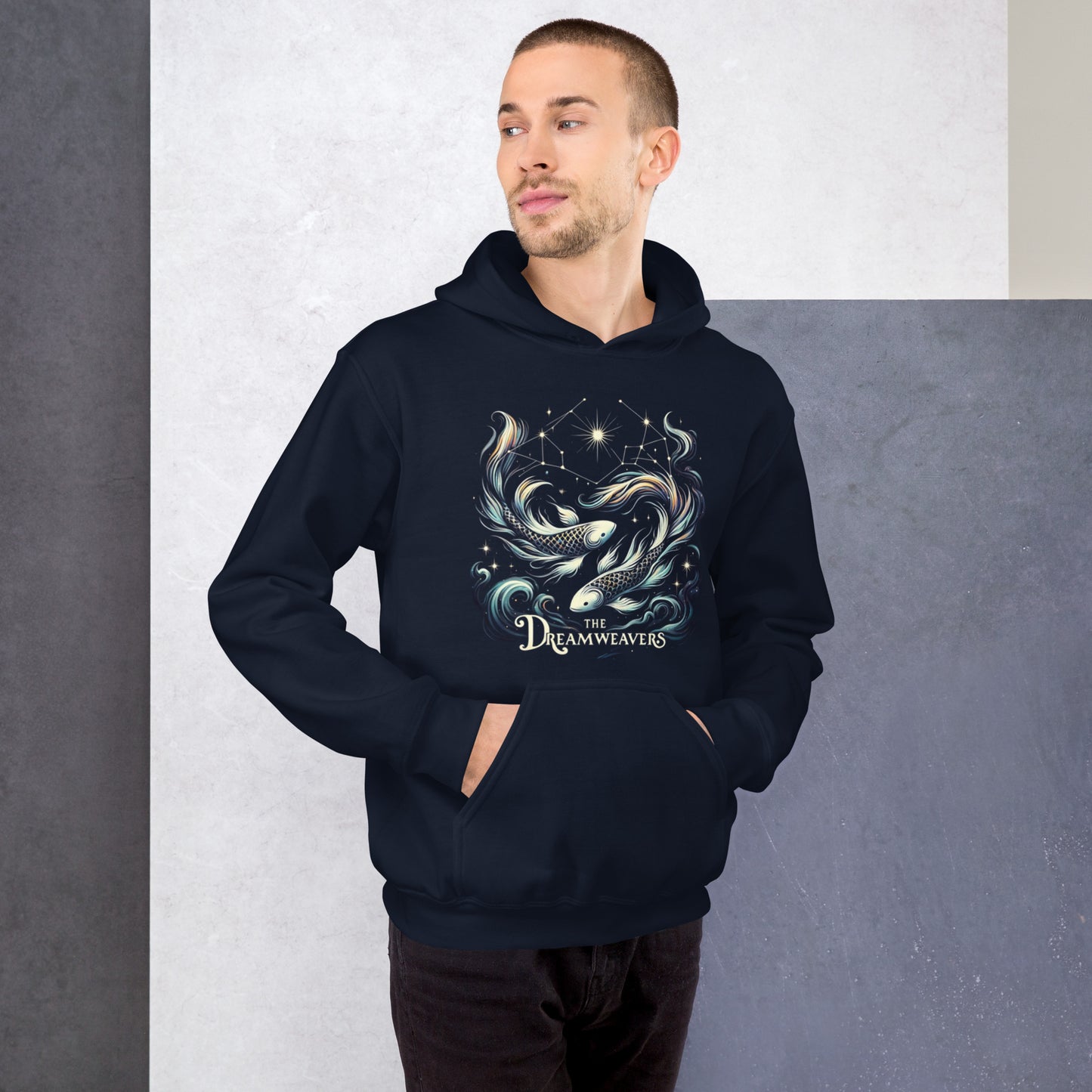 Unisex Mystical Pisces Hoodie - The Dreamweavers' Embrace