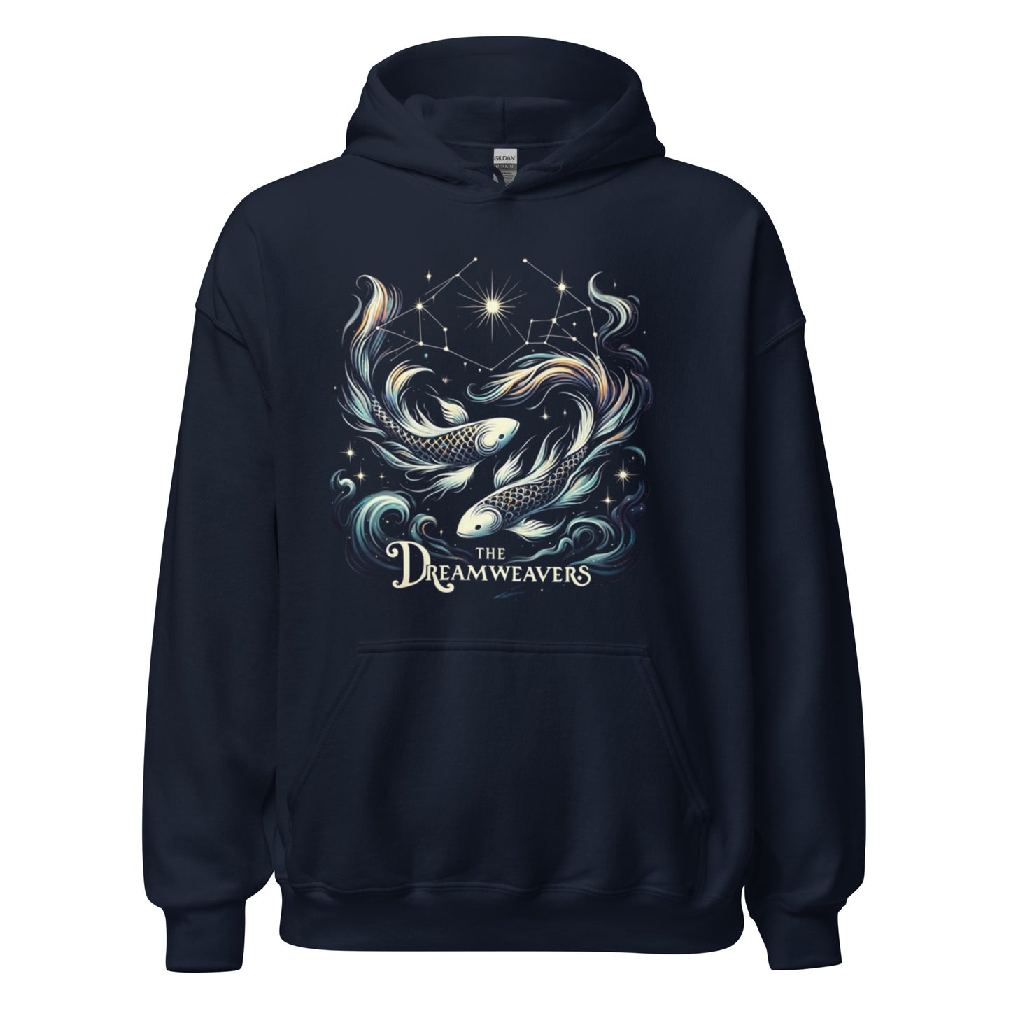 Unisex Mystical Pisces Hoodie - The Dreamweavers' Embrace