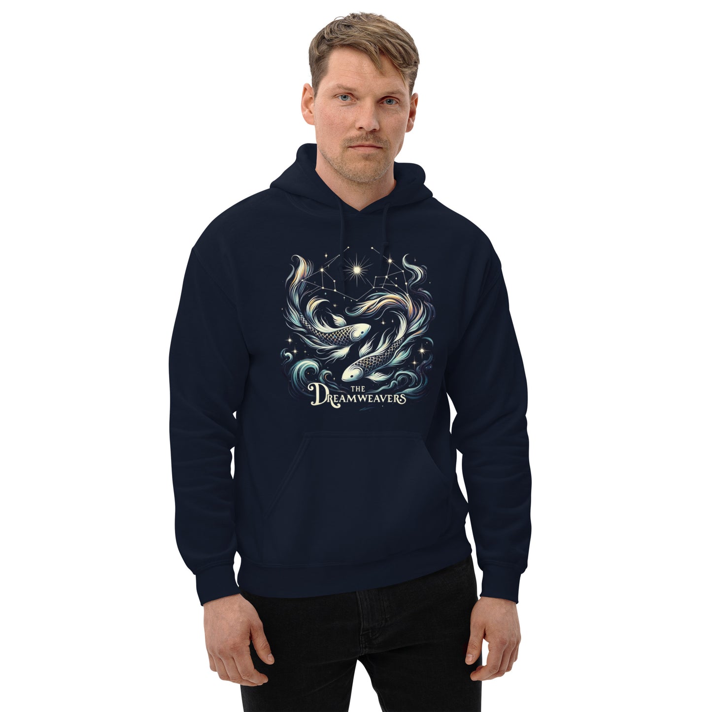 Unisex Mystical Pisces Hoodie - The Dreamweavers' Embrace